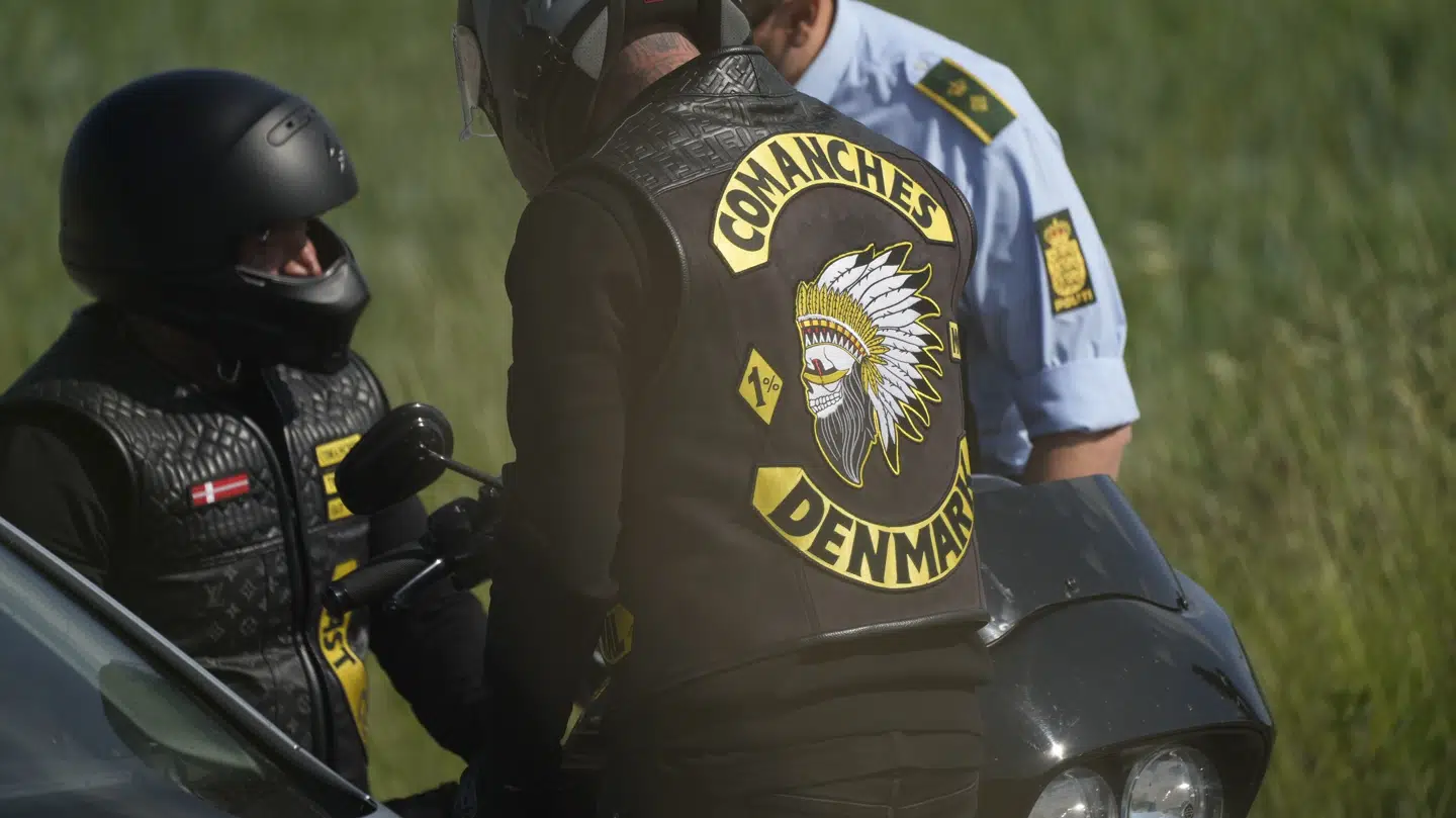 De tiltalte rockere er alle medlemmer af Comanches MC. De to på billedet er ikke del af sagen.