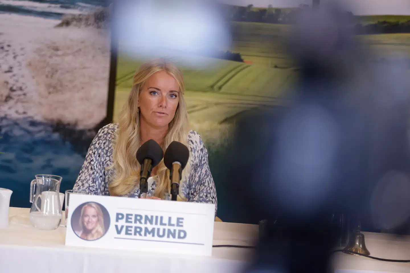 Nye Borgerlige holder pressemøde efter partiets sommergruppemøde på Christiansborg.