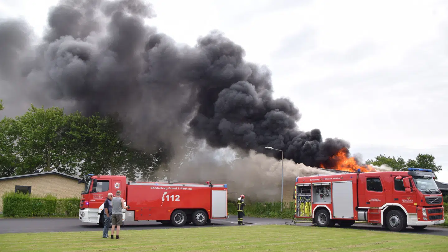 Et rækkehus i Nordborg på Als har torsdag eftermiddag været genstand for en brand.