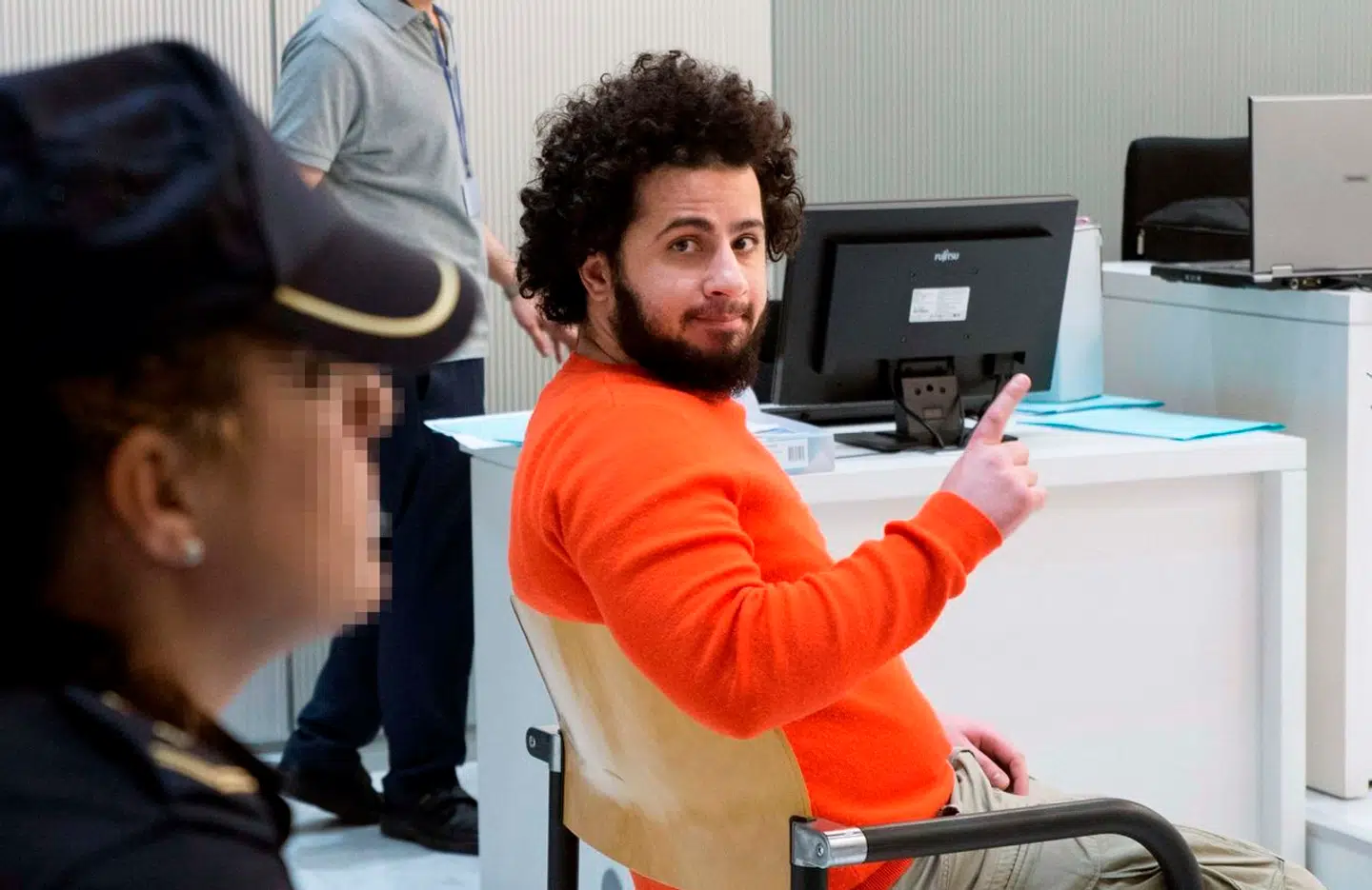 Ahmed Samsam i en retssal i Madrid, da han i juni 2018 stod tiltalt i den retssag, som trækker tråde til Danmark og de danske efterretningstjenester PET og FE