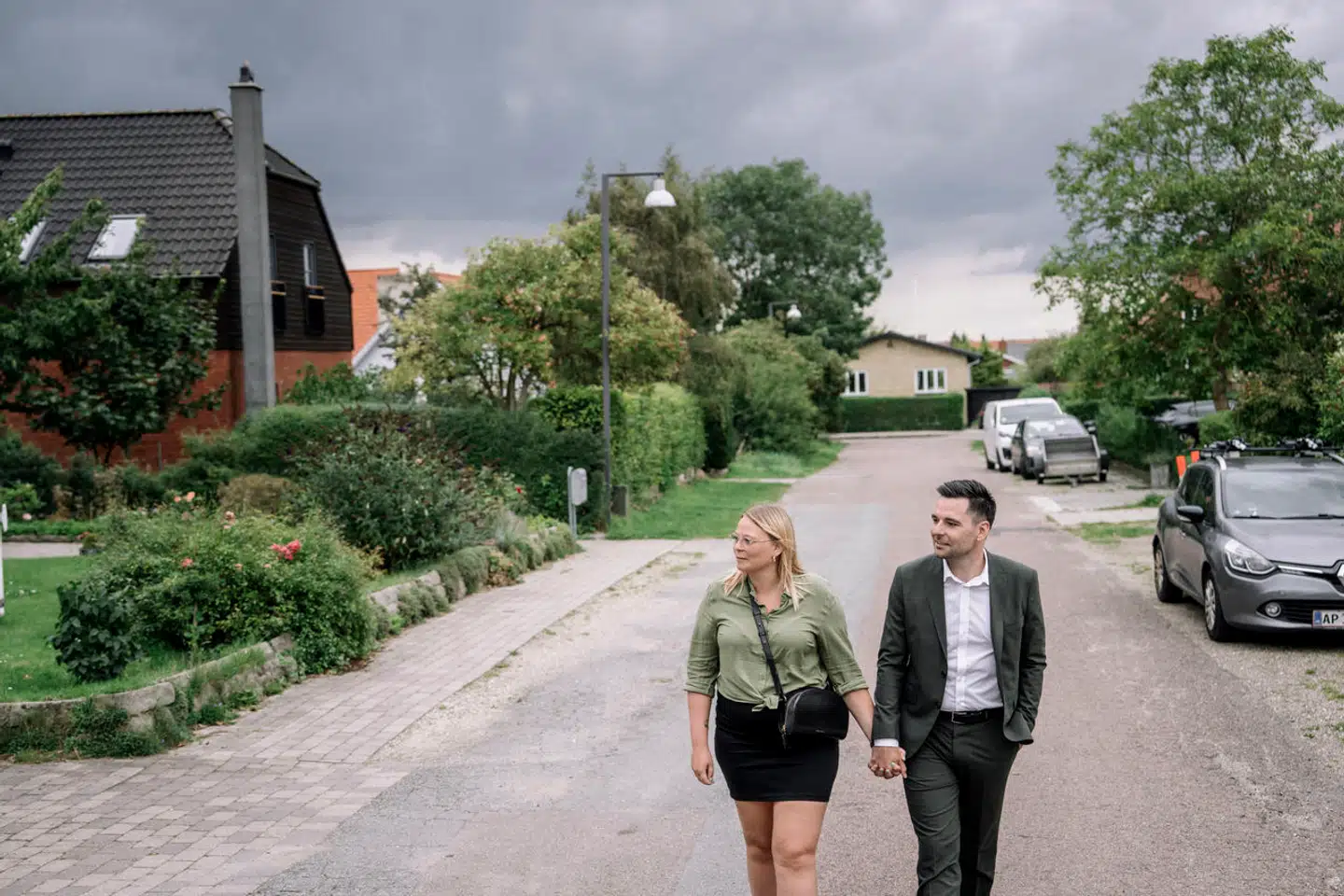 Sara Jagd Klausen og Andreas Jacobsen flytter nu fra deres lejelejlighed her i Rødovre, efter at de har købt hus i Ølstykke, der passer bedre til deres budget.