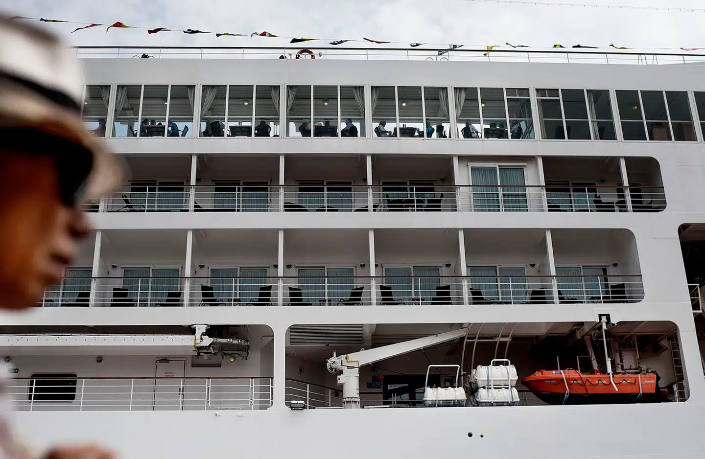 Langelinie og krydstogtskib.