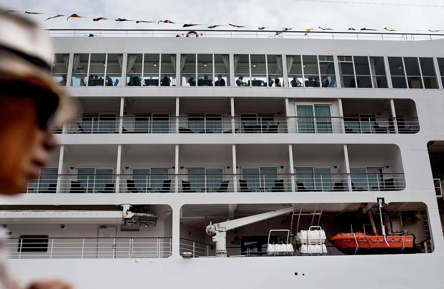 Langelinie og krydstogtskib.