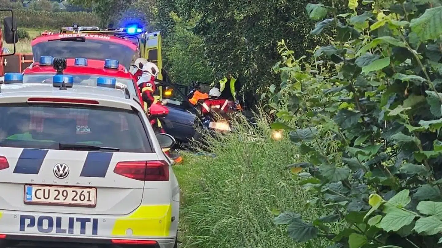 Alvorlig ulykke. Foto: Presse-fotos.dk