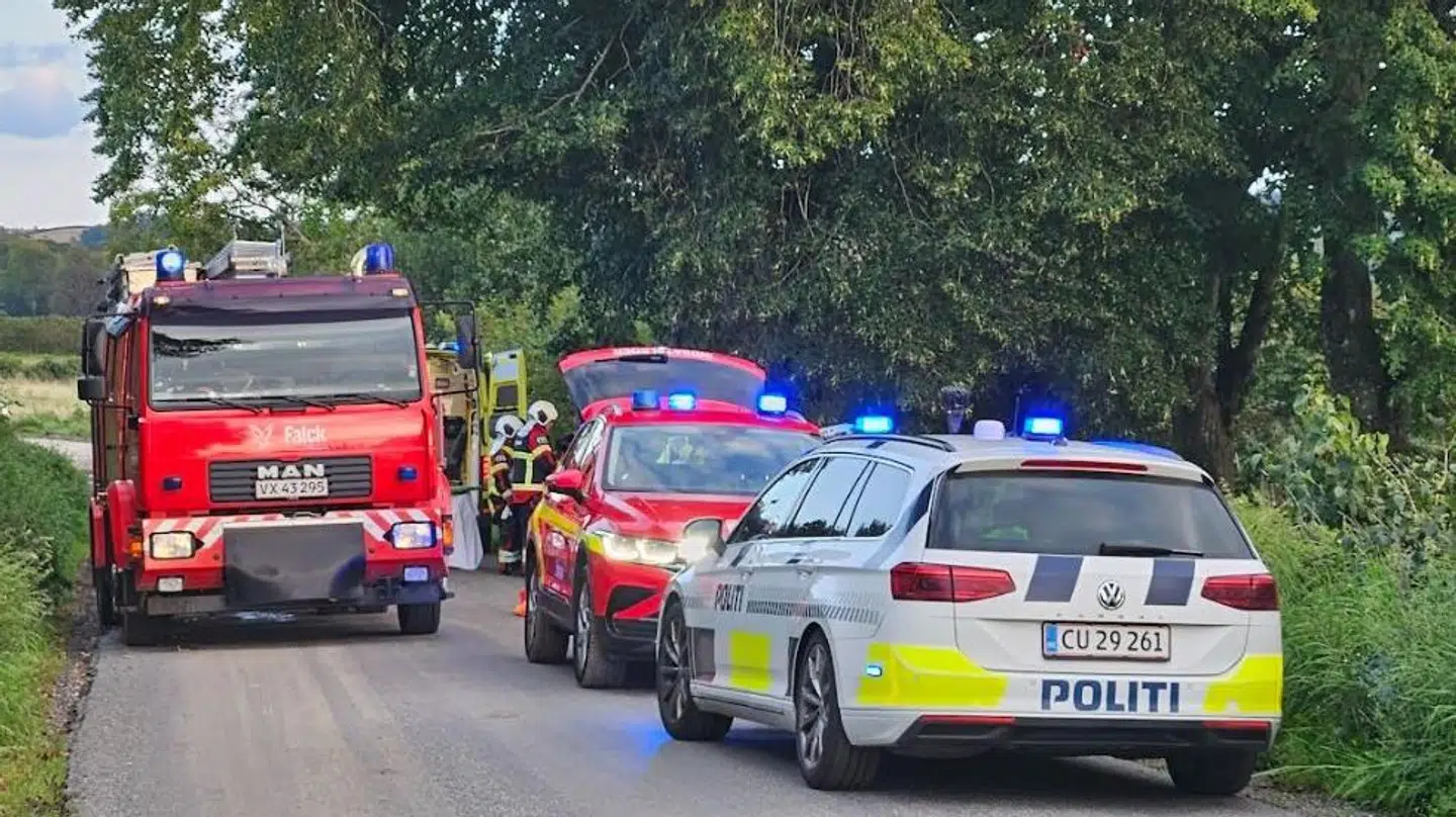 Hastet på hospitalet. Foto: Presse-fotos.dk