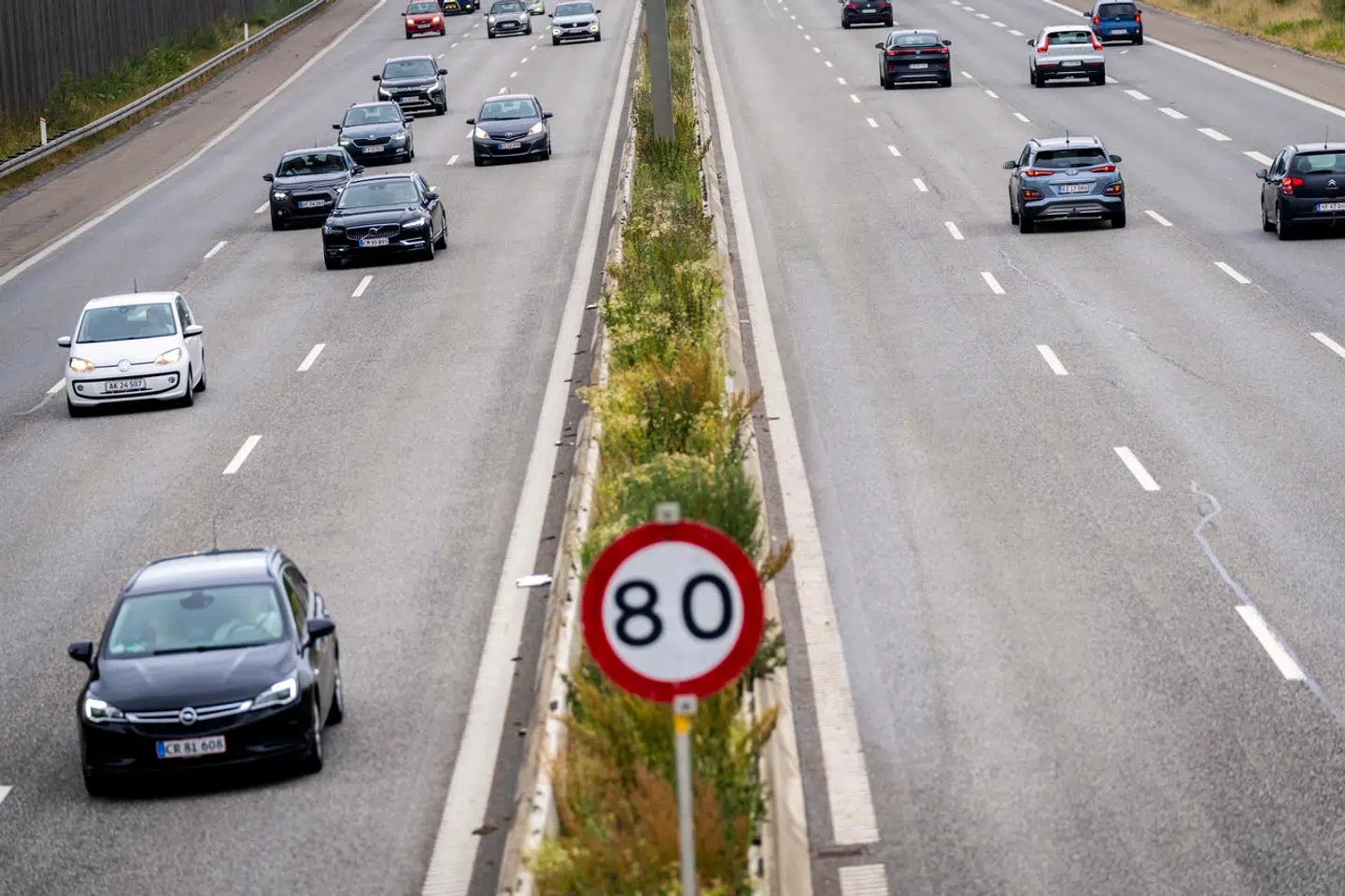 Fartbegrænsning på Holbækmotorvejen i forbindelse med Roskilde Festival, lørdag den. 1. juli 2023