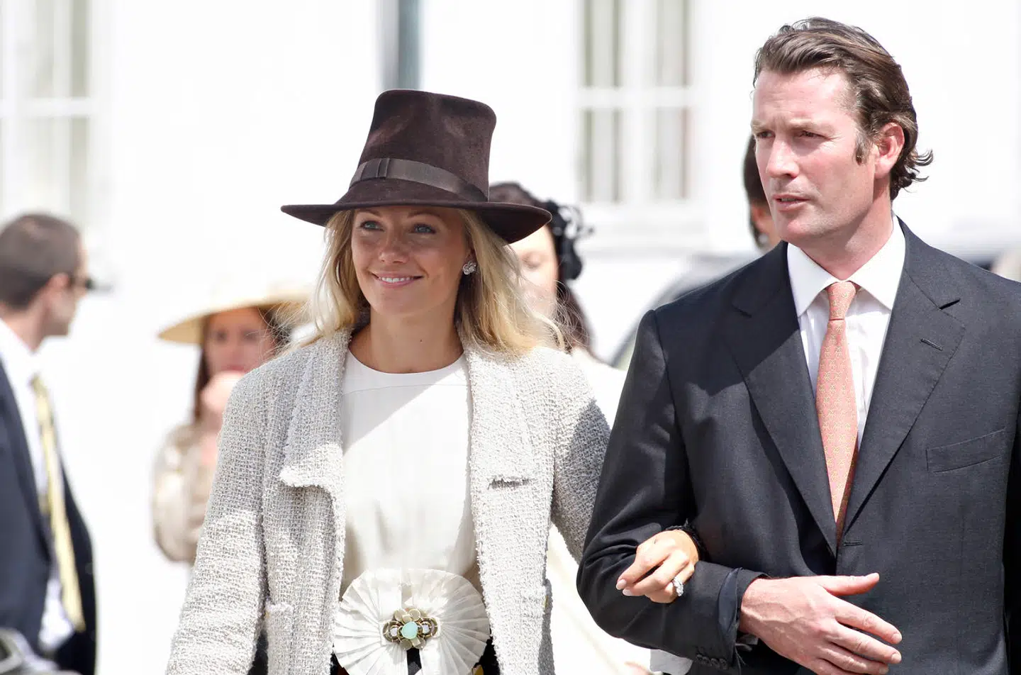 ARKIV. Rory Fleming var stadig gift med Caroline Fleming, da de sammen ankom til Kronprinsparrets datter, prinsesse Isabellas dåb i Fredensborg Slotskirke tilbage i sommeren 2007.