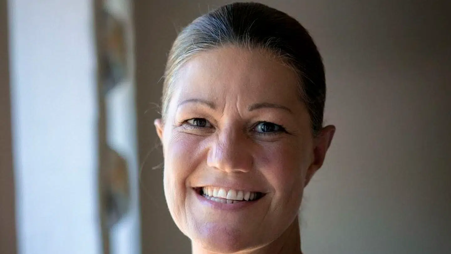Mette Blomsterberg fotograferet i sit nu tidligere hjem i Ålsgårde (arkivfoto).