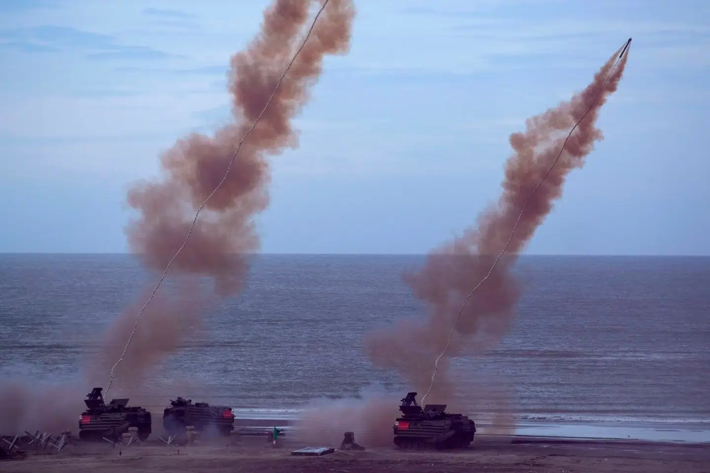 Militæret på Taiwan har flere gange øvet, at øen bliver angrebet. Senest blev en øvelse gennemført i slutningen af juli.