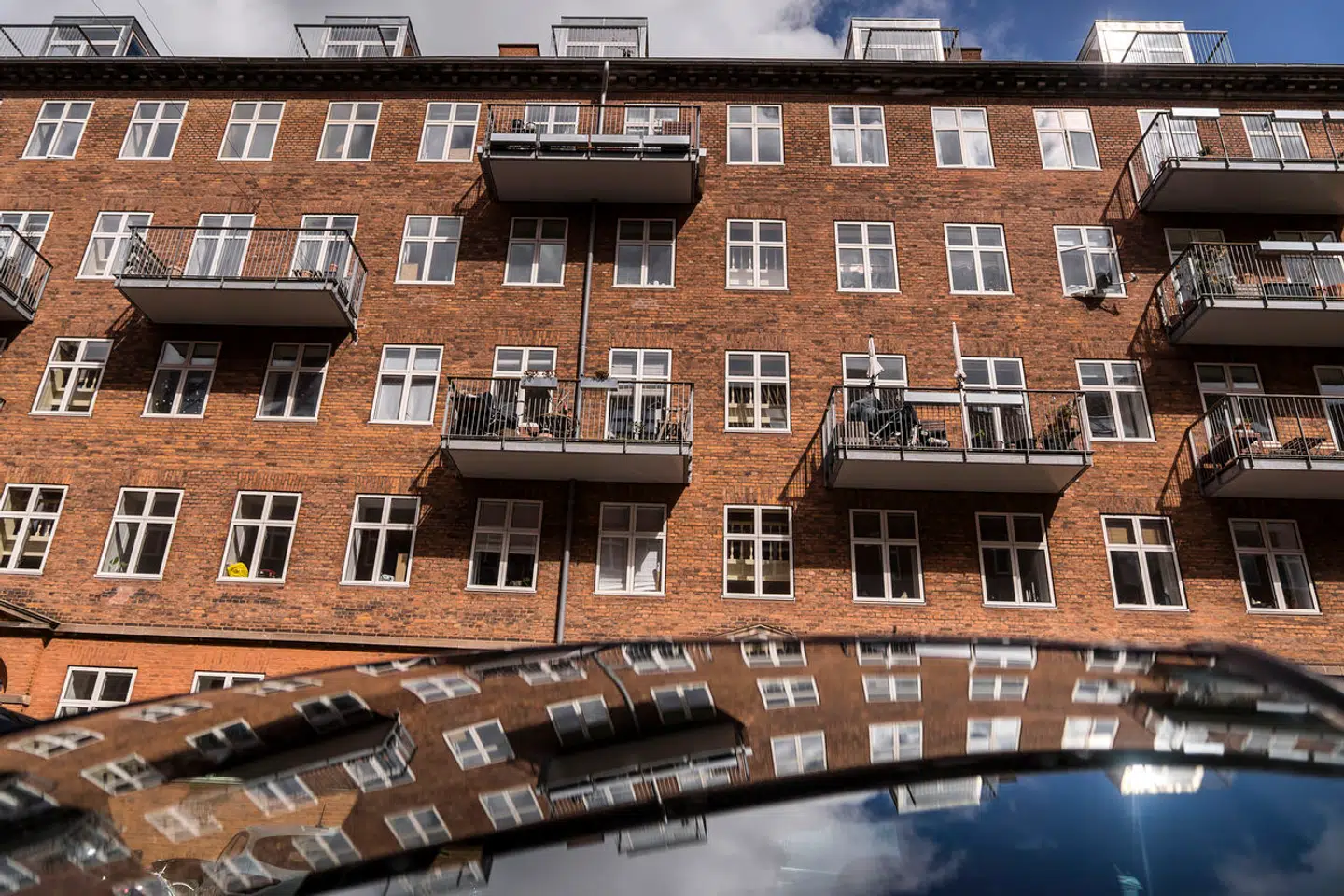 Her ses den store andelsboligforening JoJo på Nørrebro i København, hvor Altan.dk ulovligt opsatte 88 altaner.