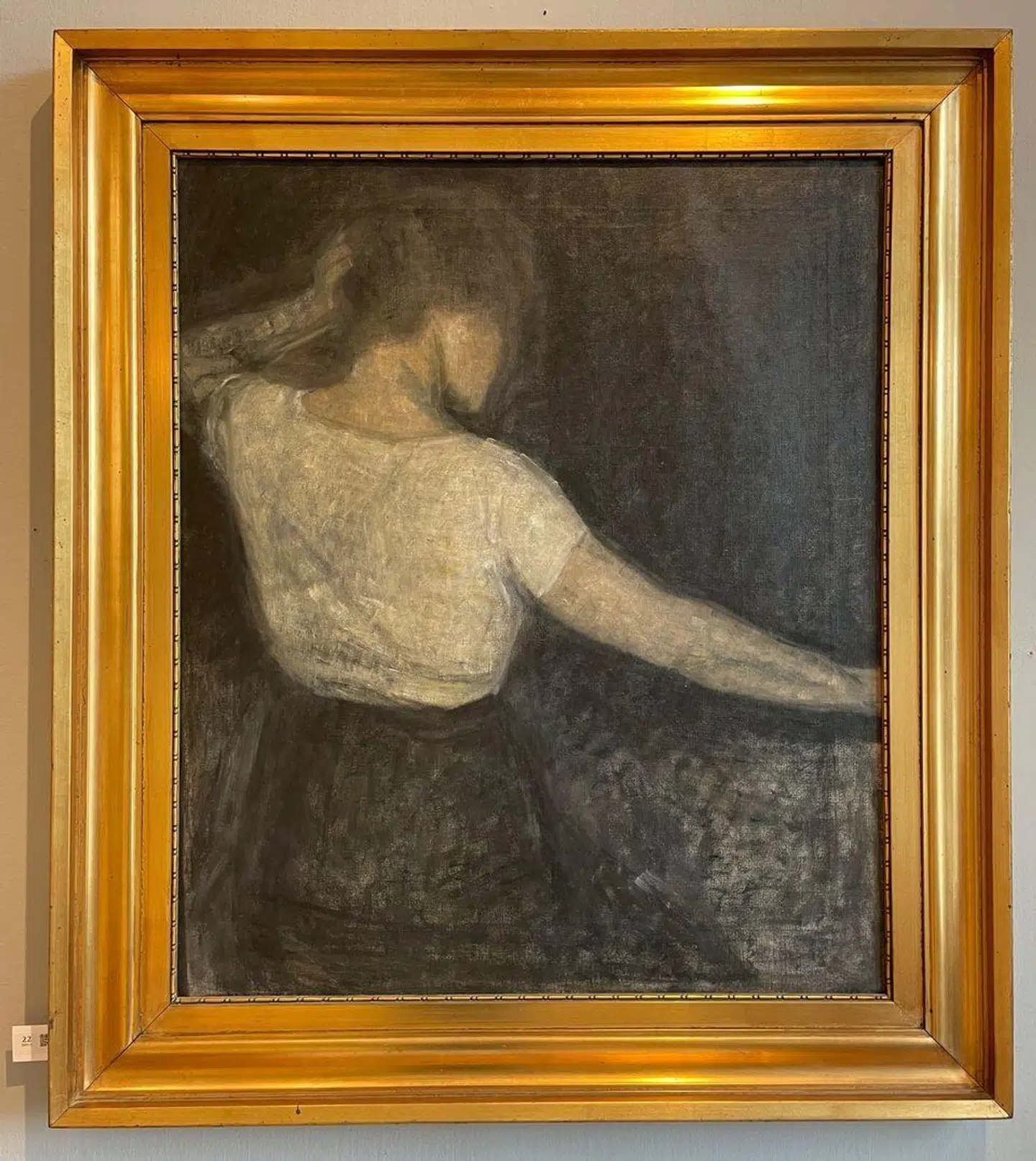 Vilhelm Hammershøi »Morgen-Toilette«, olie på lærred fra 1914. Vurderet af Bruun Rasmussen til mellem 1,5-2 millioner kroner.