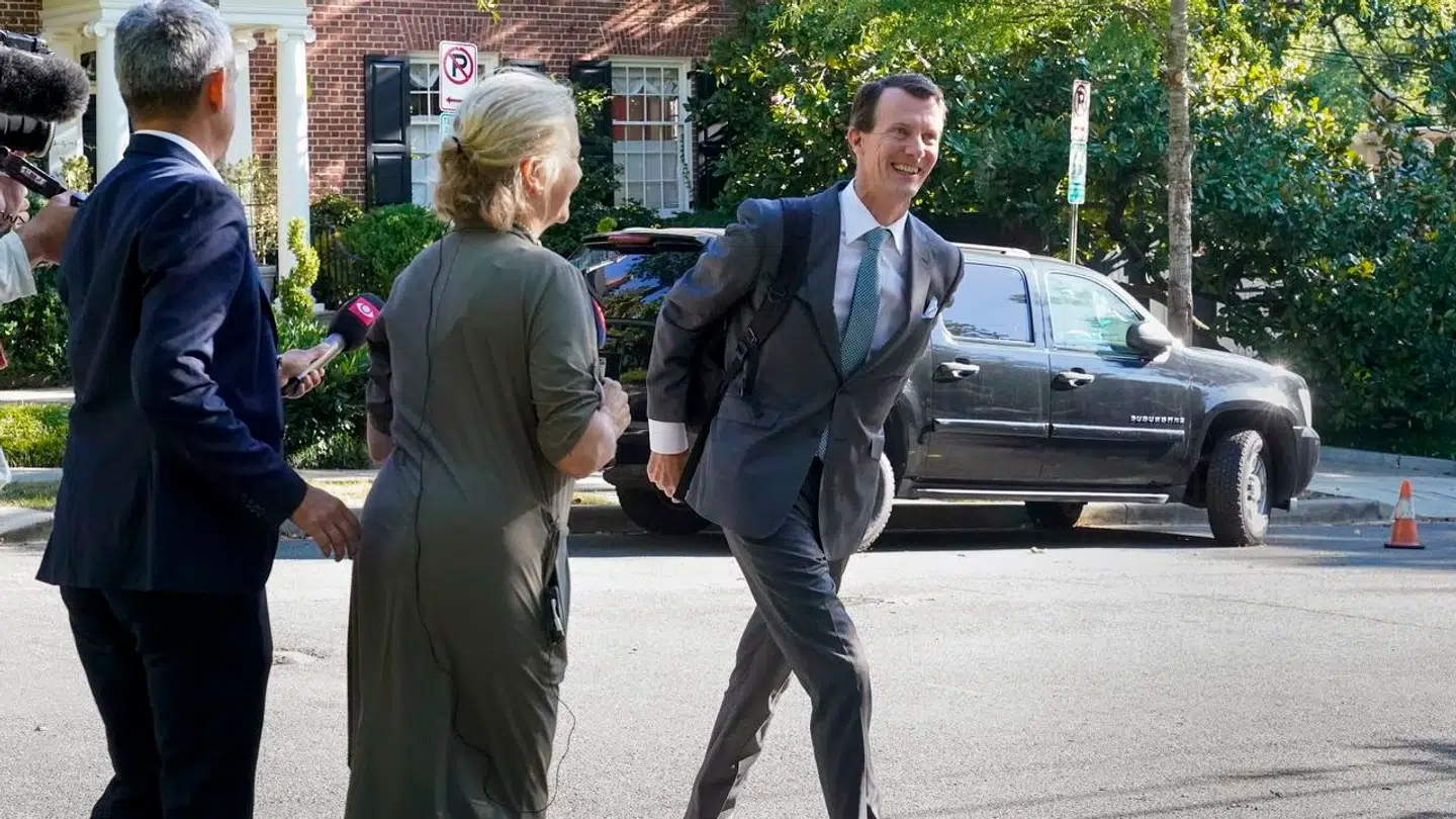 Prins Joachim var i godt humør før sin første arbejdsdag.