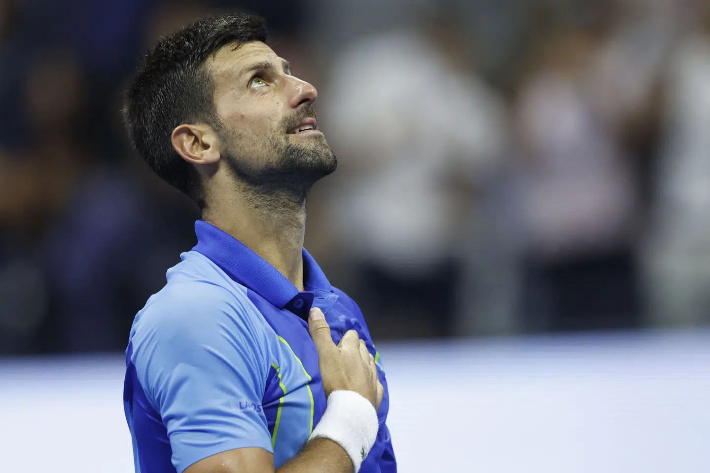 Novak Djokovic havde ikke de store udfordringer med at sende Borna Gojo ud af US Open. Serberen skal nu møde amerikanske Taylor Fritz i kvartfinalen. Sarah Stier/Ritzau Scanpix