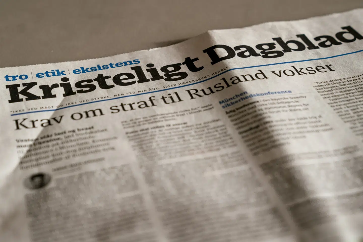 Efter 127 år med seks udgivelser om ugen vil Kristeligt Dagblad fremover udkomme alle ugens syv dage. (Arkivfoto). Liselotte Sabroe/Ritzau Scanpix