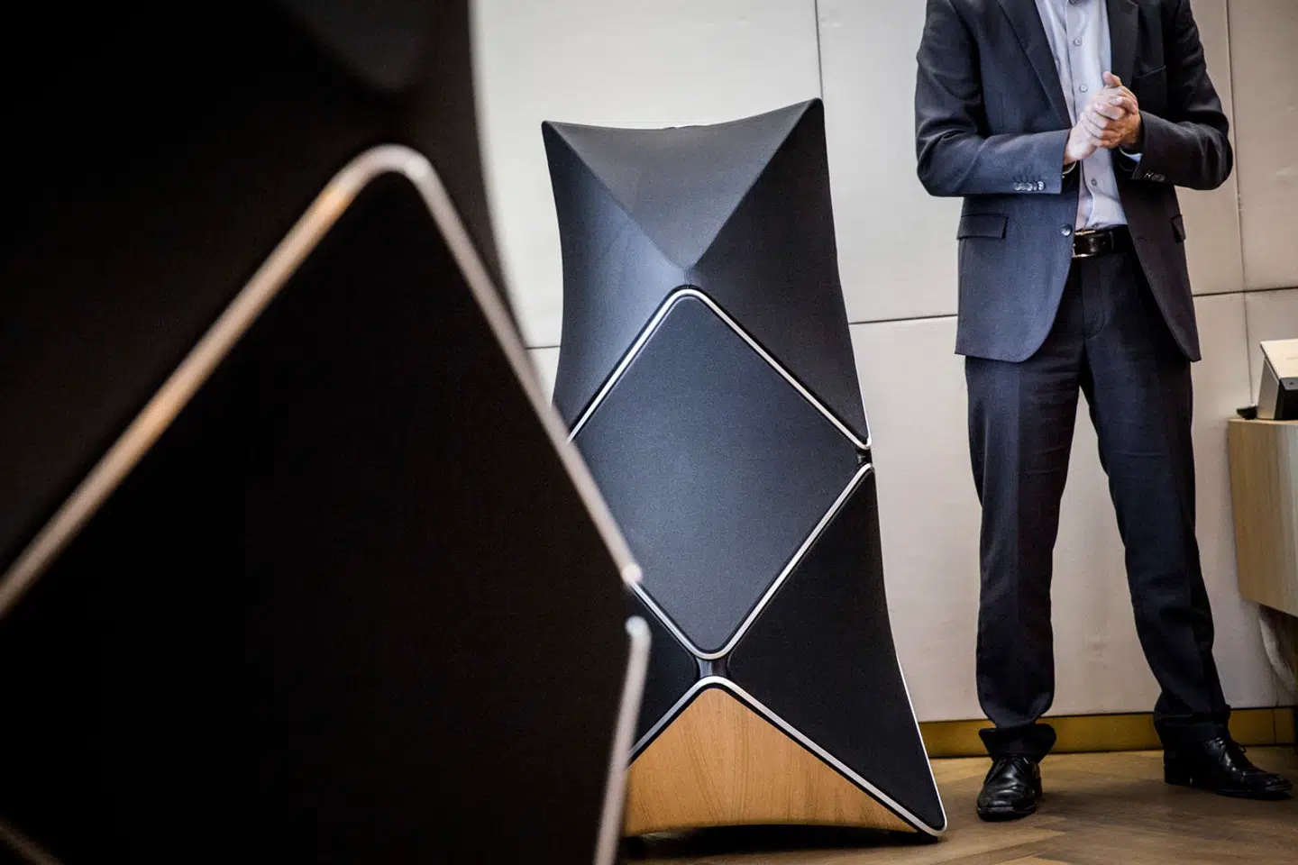 B&O præsenterede virksomhedens flagskibshøjttaler-sæt, Beolab 90, i en butik på Strøget i 2015.