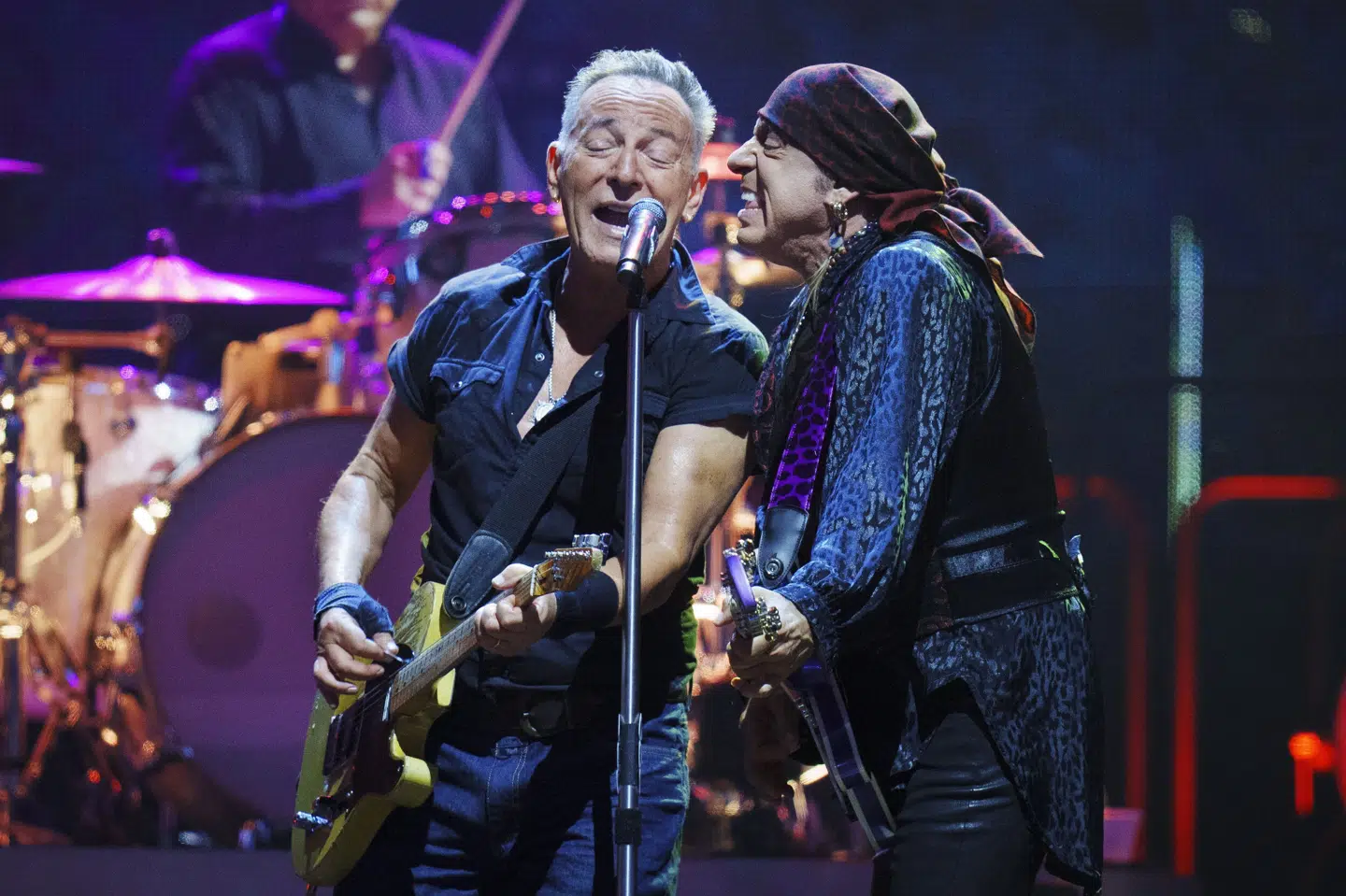 Bruce Springsteens helbred får ham til at udskyde koncerter, der er en del af den turné, der i juli bragte ham til Parken i Danmark. (Arkivfoto). Liselotte Sabroe/Ritzau Scanpix