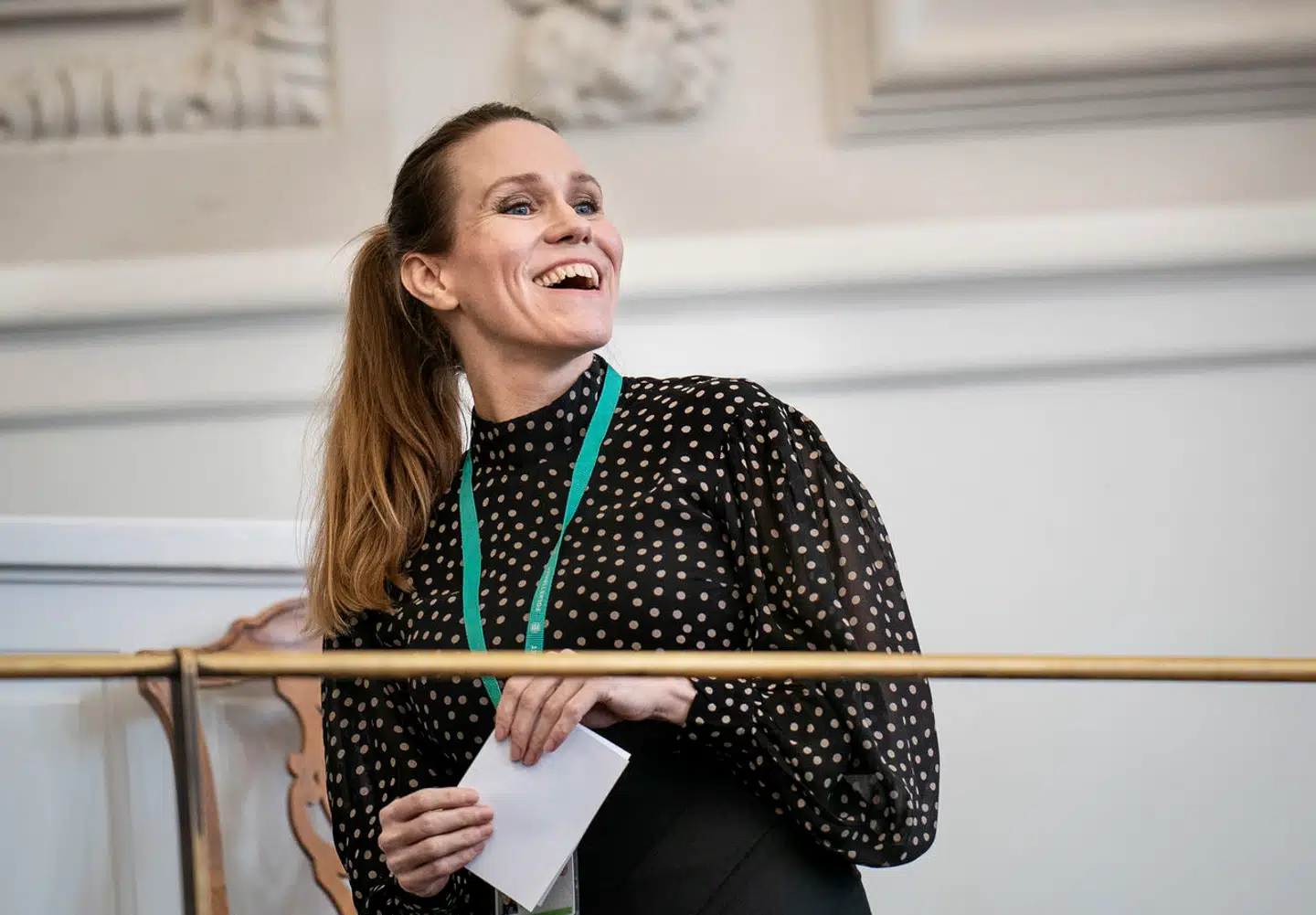 Barbara Bertelsen, departementschef i Statsministeriet ved Folketingets åbning på Christiansborg, tirsdag den 6. oktober 2020.