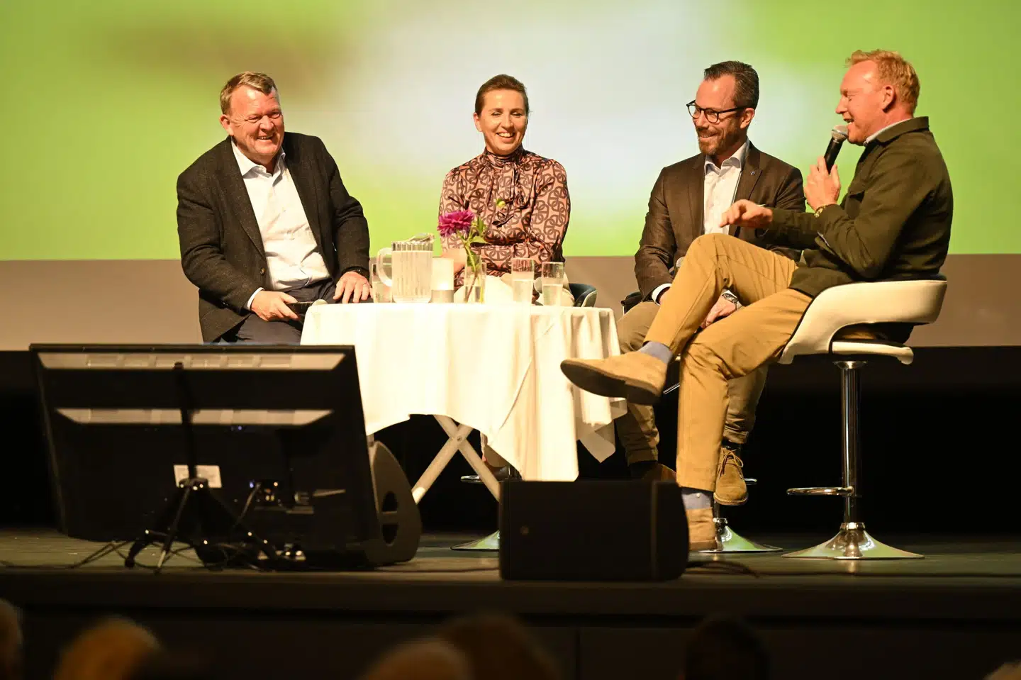 Regeringstoppen begyndte en tur rundt i Danmark torsdag. Nils Meilvang/Ritzau Scanpix