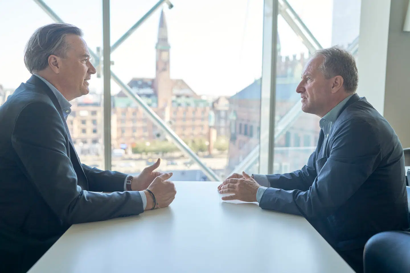 Peter Mogensen fra Kraka og Lars Sandahl fra Dansk Industri.