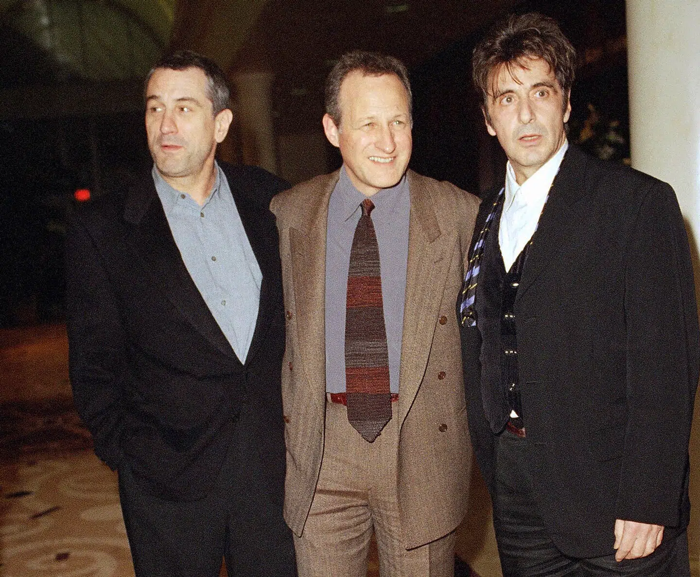 Spændingsfilmen »Heat« fra 1995, der er instrueret af Michael Mann (i midten) med Robert De Niro (tv.) og Al Pacino (th.) i hovedrollerne, er en vigtig inspirationskilde bag Rédoine Faïds forbryderkarriere.