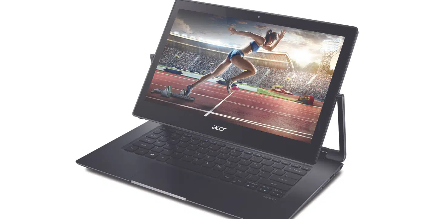 Trods den hængslede skærm er det lykkede at holde vægten på Acer-computeren nede på 1500 gram.