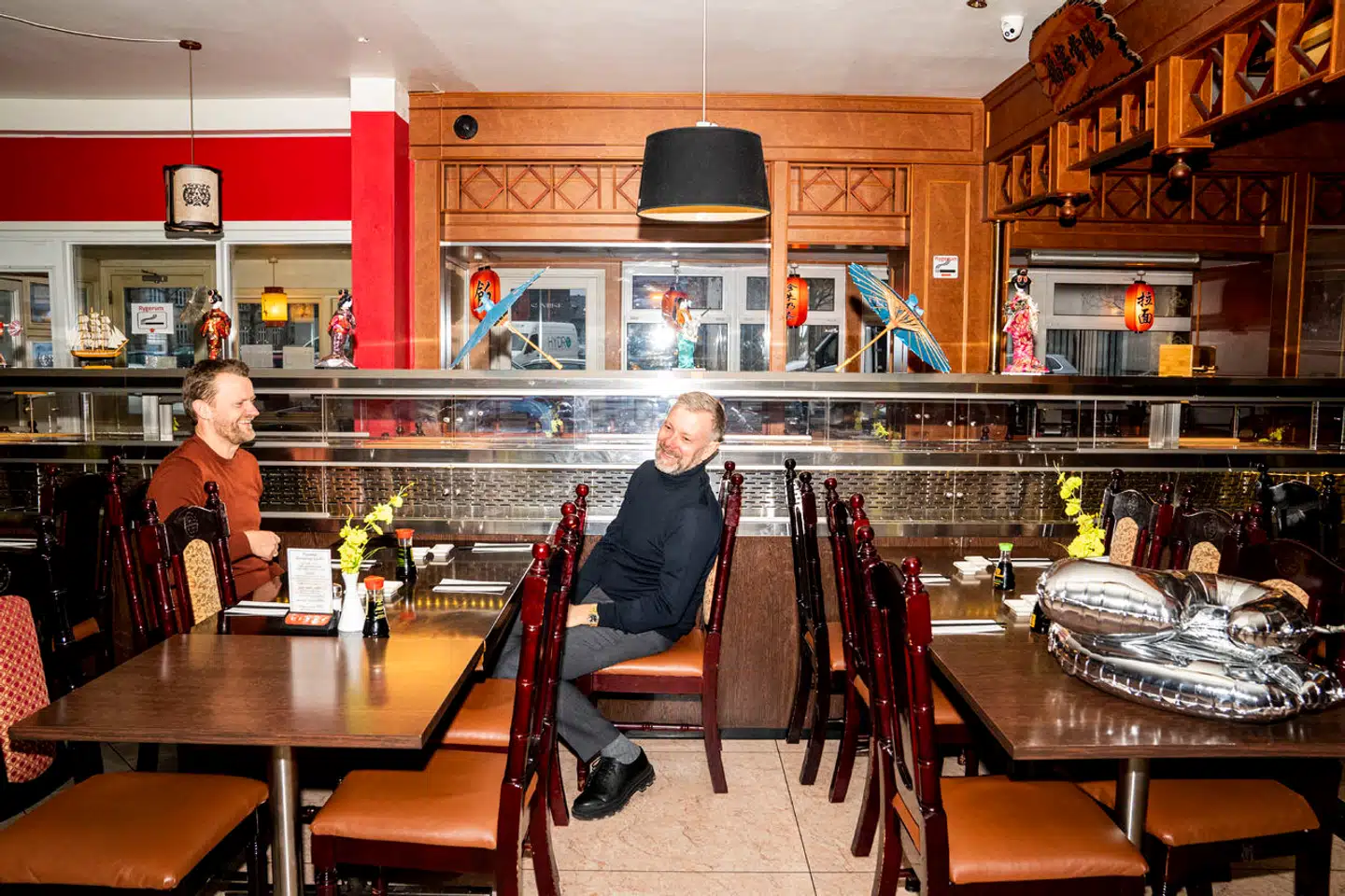 Patienterne der så komedieserier så klar kardiovaskulære forbedringer. Frank Hvam og Casper Christensen i anledning af "Klovn The Final". Arkivfoto: Oscar Scott Carl, Scanpix.