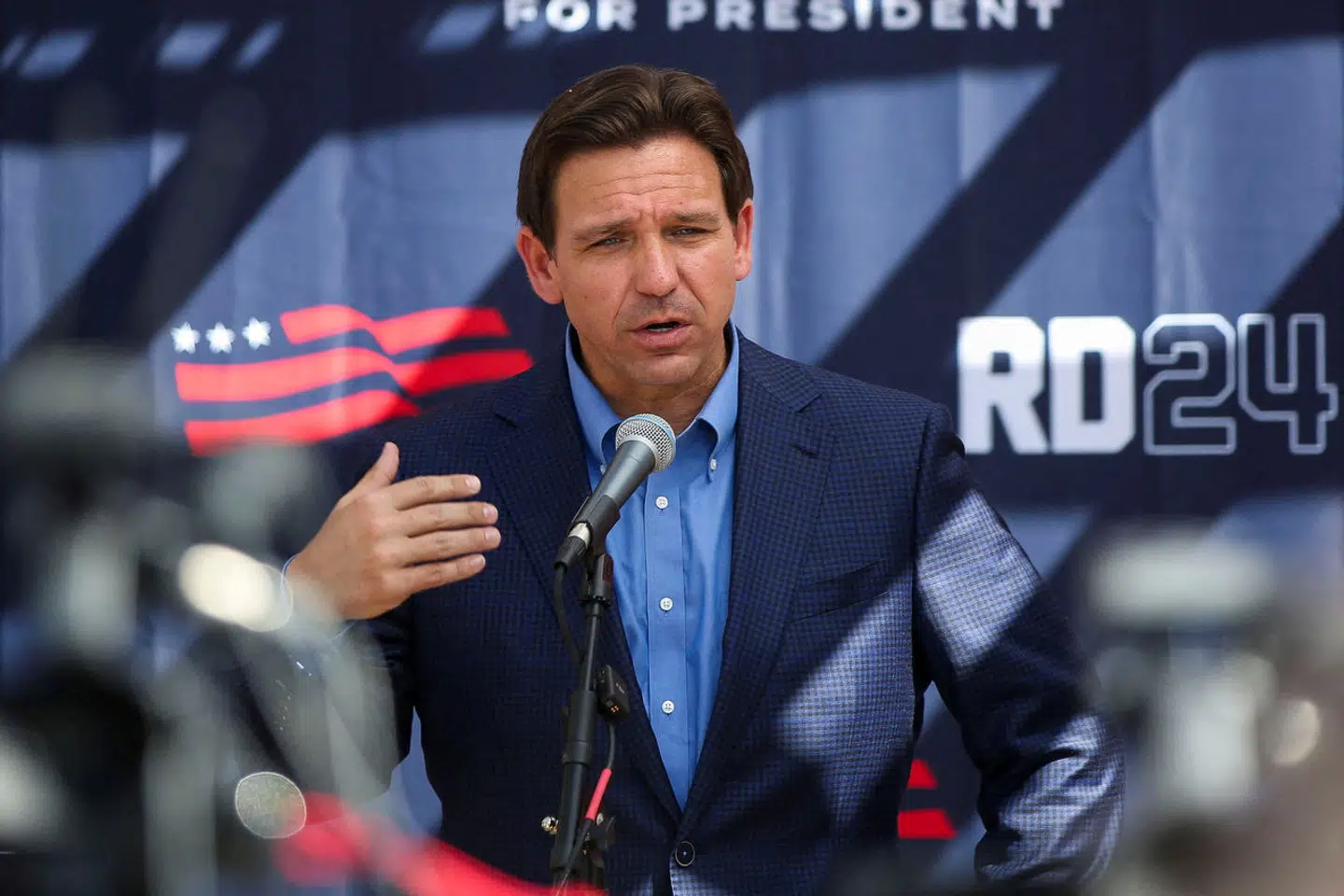 I den seneste meningsmåling står Ron DeSantis til at få 17 procent af stemmerne blandt de republikanske vælgere. Foto: Reba Saldanha, Scanpix