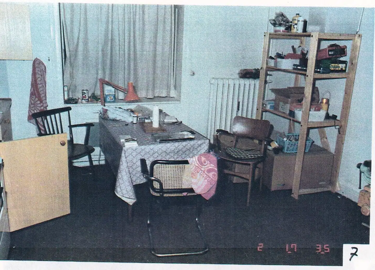 I 1989 blev dæklejligheden på Blekingegade opdaget, hvilket blev enden for terrorgruppen. Pressefoto: Politimuseet