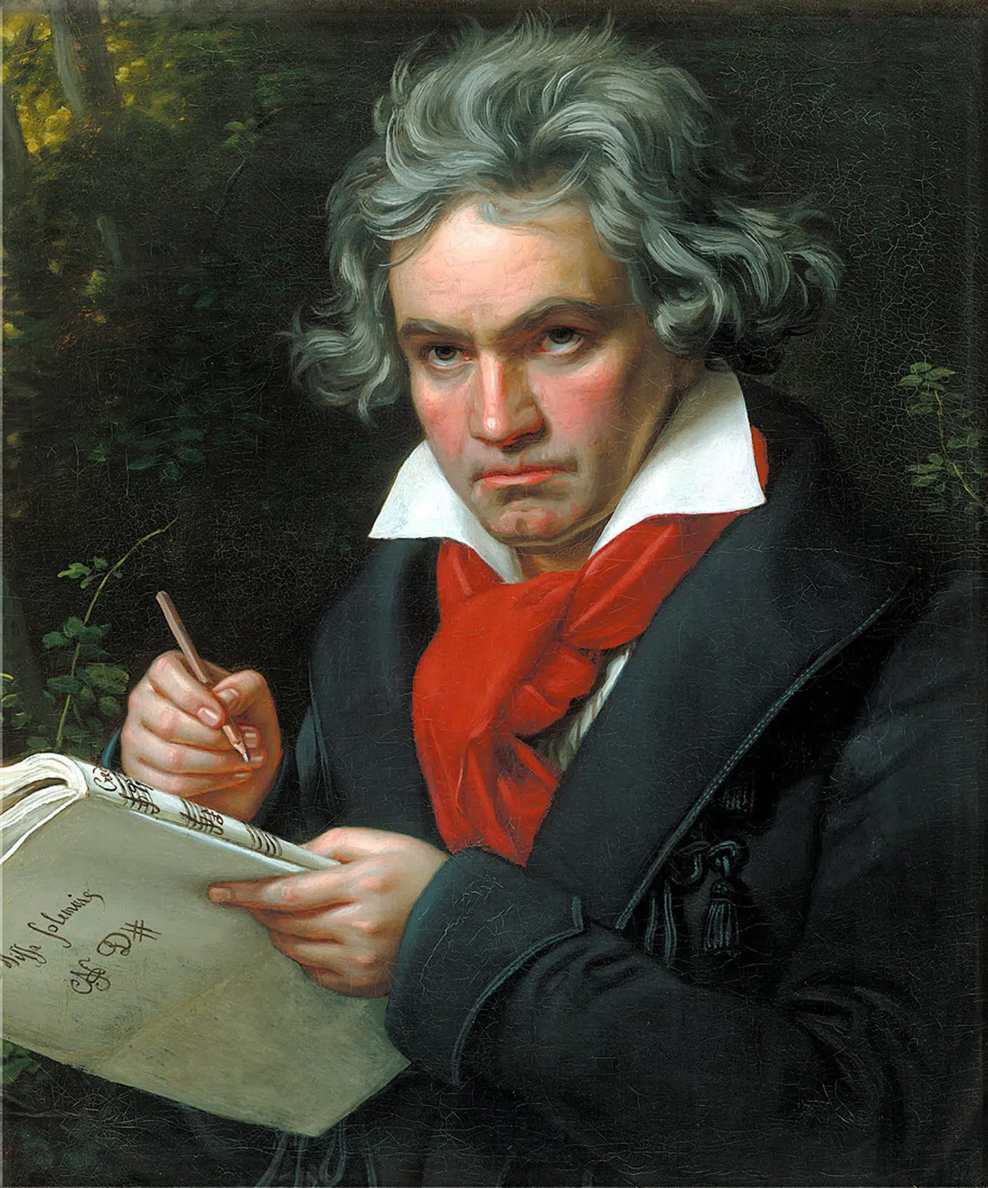 Beethoven malet i 1820. Maleri: Joseph Karl Stieler