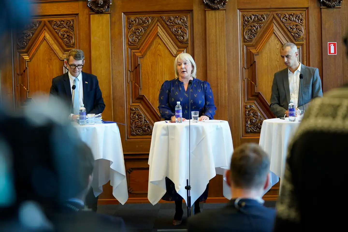 Uddannelses- og Forskningsministeren, Børne- og Undervisningsministeren og Økonomiministeren afholder pressemøde om regeringens reformudspil på uddannelser. Foto: Ida Marie Odgaard, Scanpix
