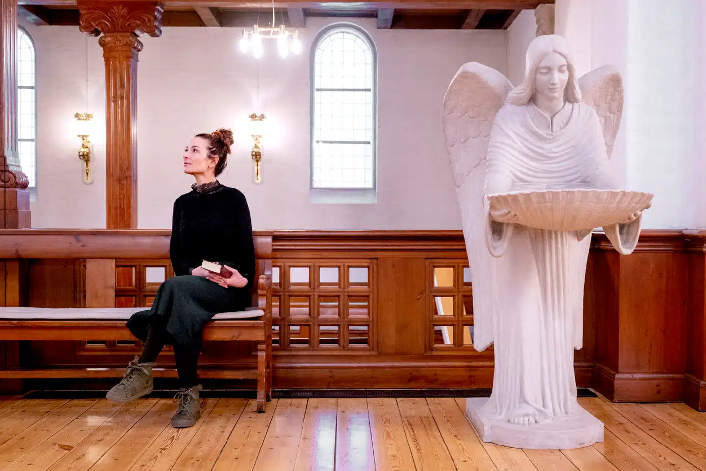 Iben Maria Zeuthen er vært på det nye P1-program 'Hvad ville Jesus have sagt?'. Foto: Bax Lindhardt, Scanpix.