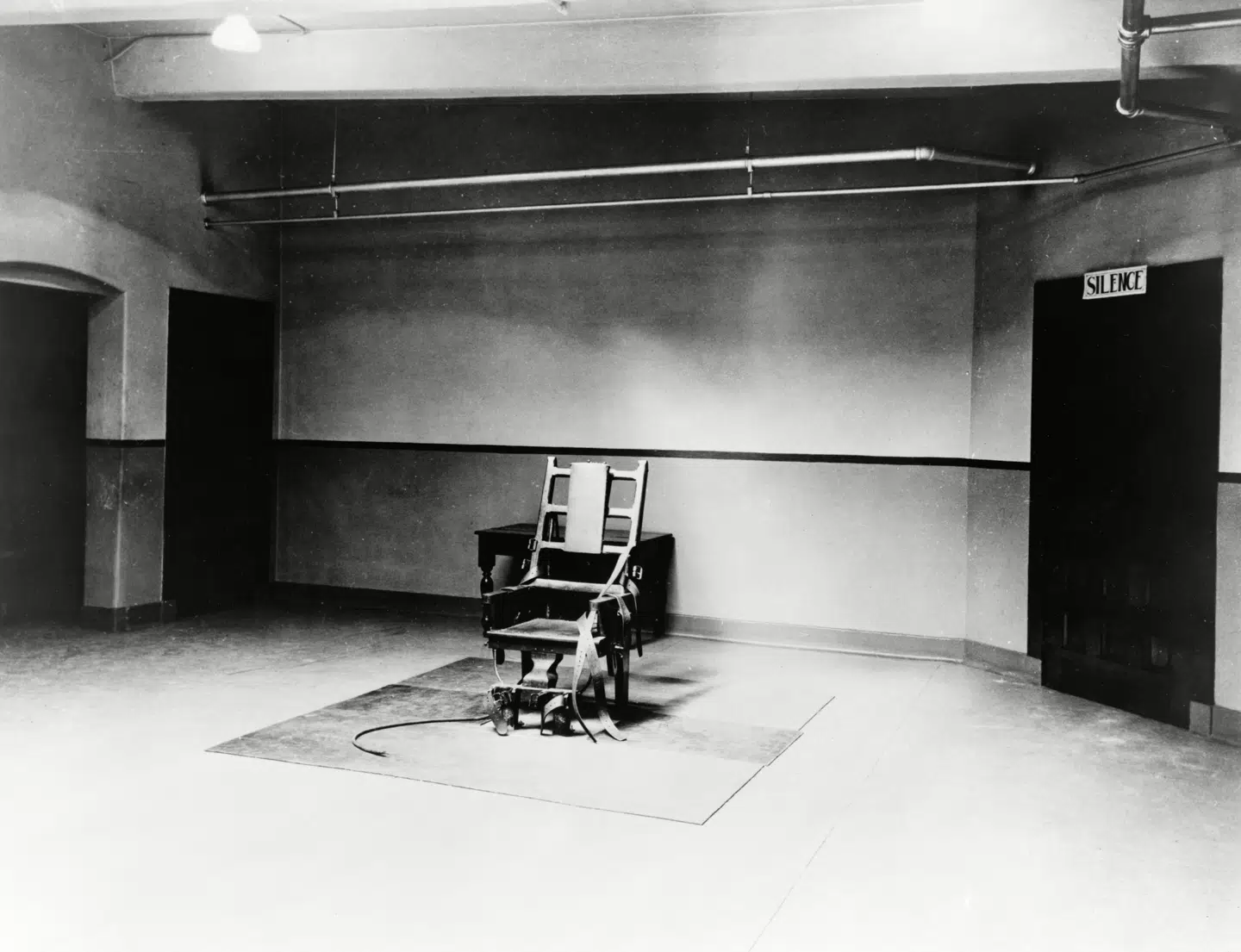 Tanken om den pæne elektriske død skulle vise sig at være en illusion. Den elektriske stol i Sing Sing-fængslet, 1965. Foto: Granger, Scanpix