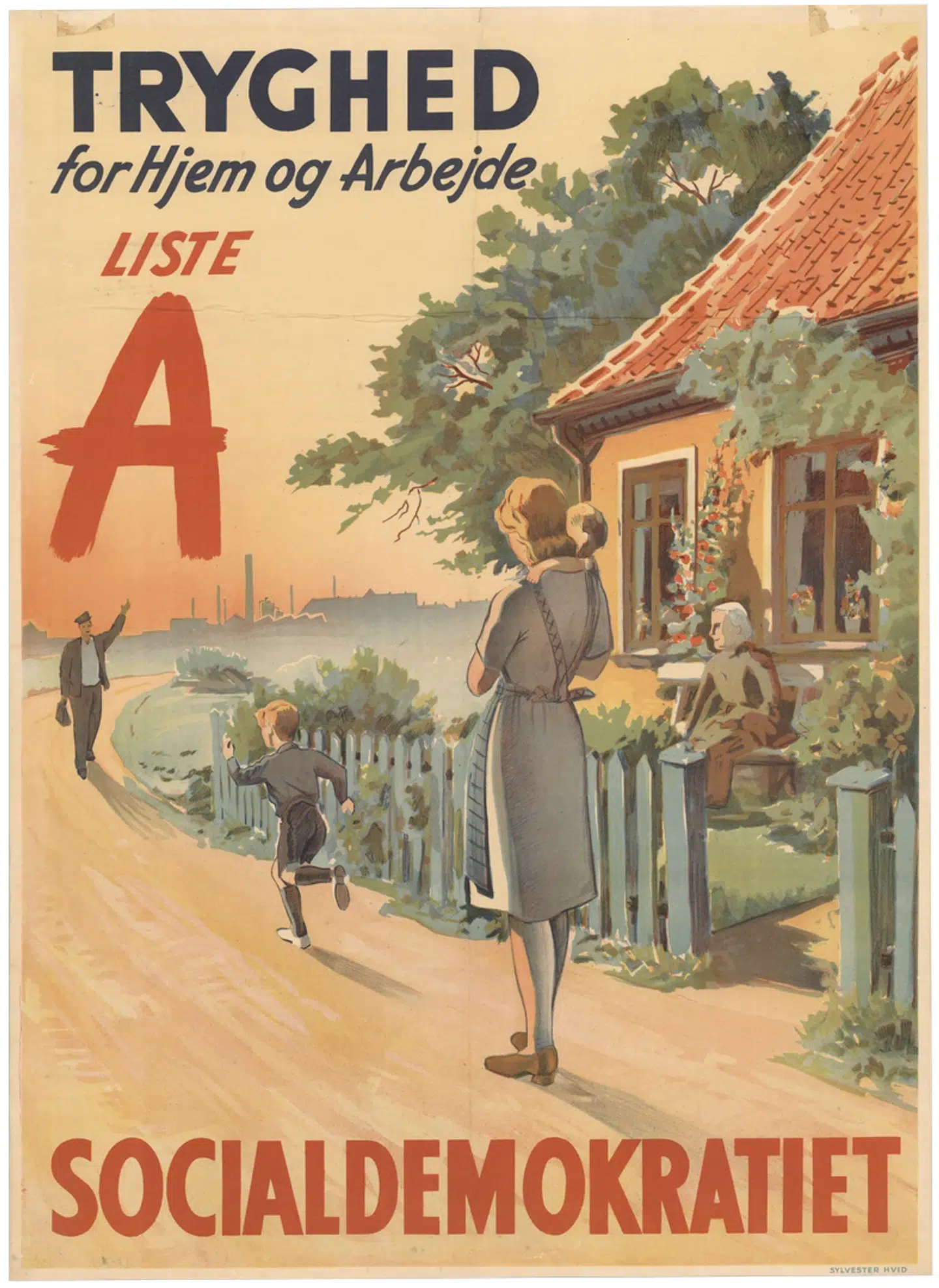 Kommunalvalg, 1946. Kilde: Arbejderbevægelsens Bibliotek og Arkiv.