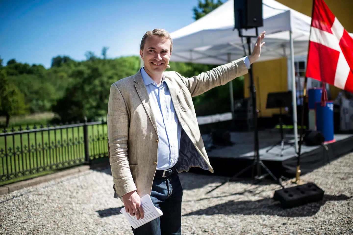 Morten Messerschmidt afviser at svare på, hvad han har at gøre med den nystartede Dansk Erhvervsforening. Arkivfoto: Tim Kildeborg Jensen, Scanpix.