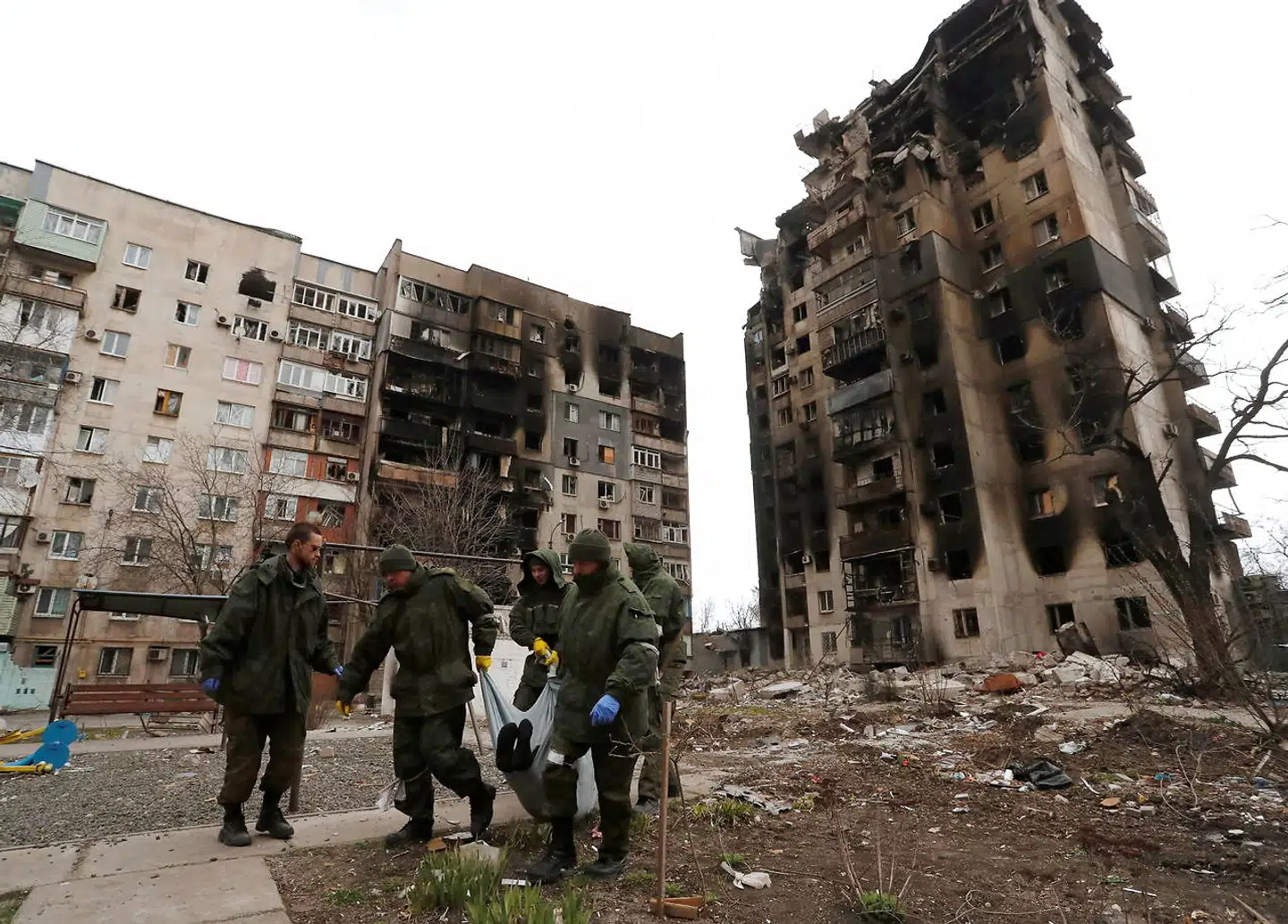 Mariupol var for blot få måneder siden en by, man flyttede til. Efter 2014 havde byen gradvist overtaget byen Donetsks status som den førende metropol i Østukraine. Foto: Alexander Ermotjenko, Scanpix