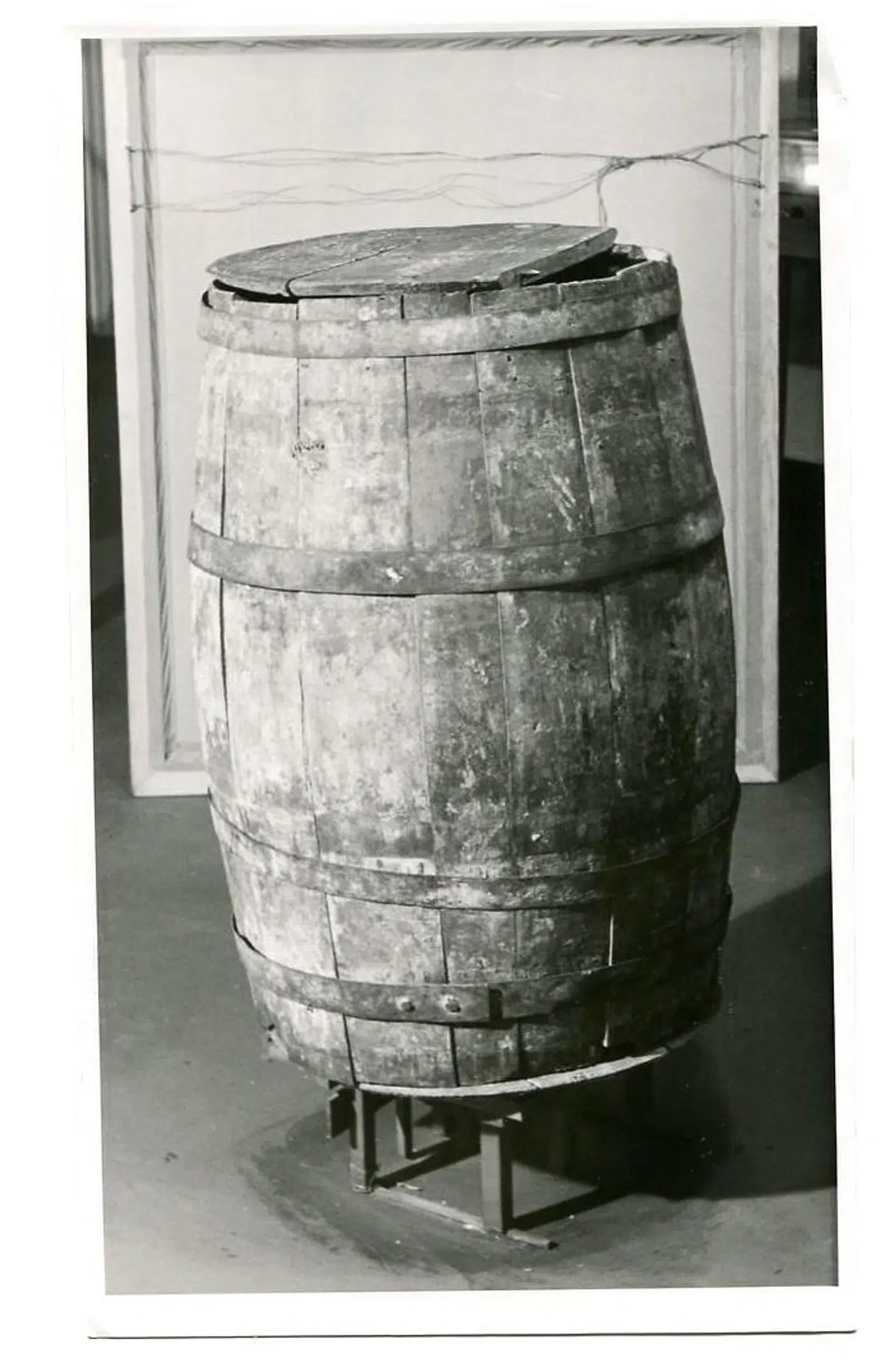 A. Philipsens tønde. Foto: Politimuseet.