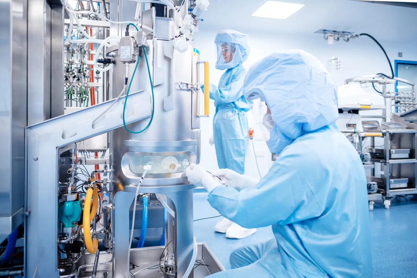 Hos medicinalfirmaet BioNTech i den tyske by Marburg produceres mRNA til Pfizer-vaccinen. Foto: BioNTech/Scanpix