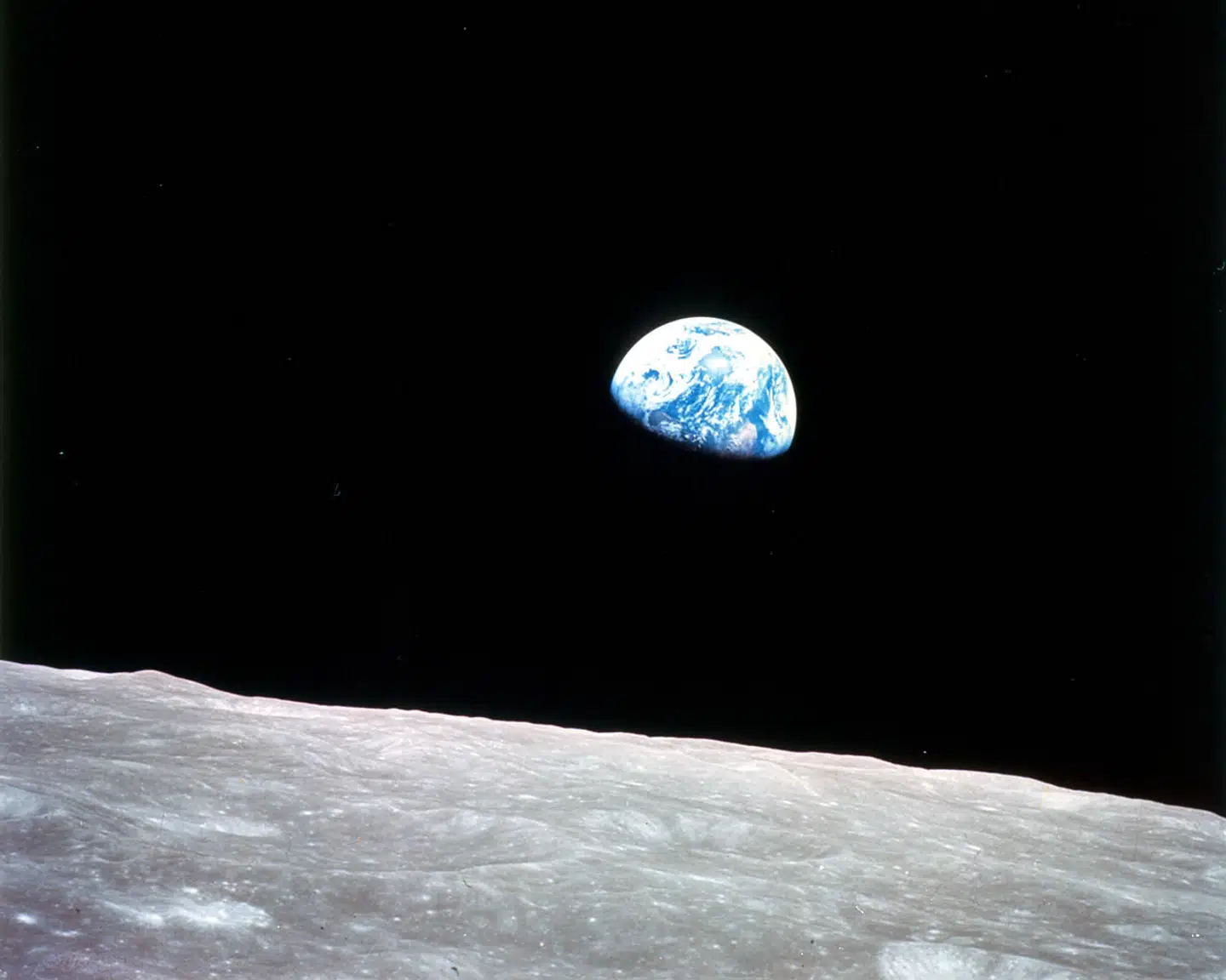 Jorden og Månen set fra Apollo 11-fartøjet i 1969. Foto: NASA