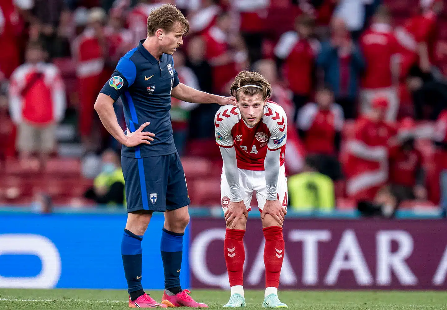 Der burde altid være en anden mulighed end at spille kampen færdig samme aften. UEFA stillede landsholdet et urimeligt ultimatum. Foto: Liselotte Sabroe/Ritzau Scanpix