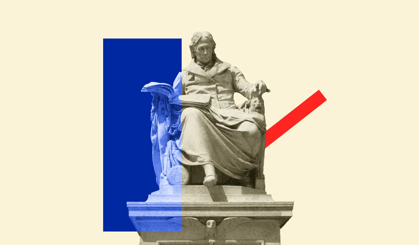 Hvad ville Wilhelm von Humboldt mene om postkolonial, trans- eller hvidhedsforskning? Collage: Mikkel Juul. Foto: Wikipedia commons