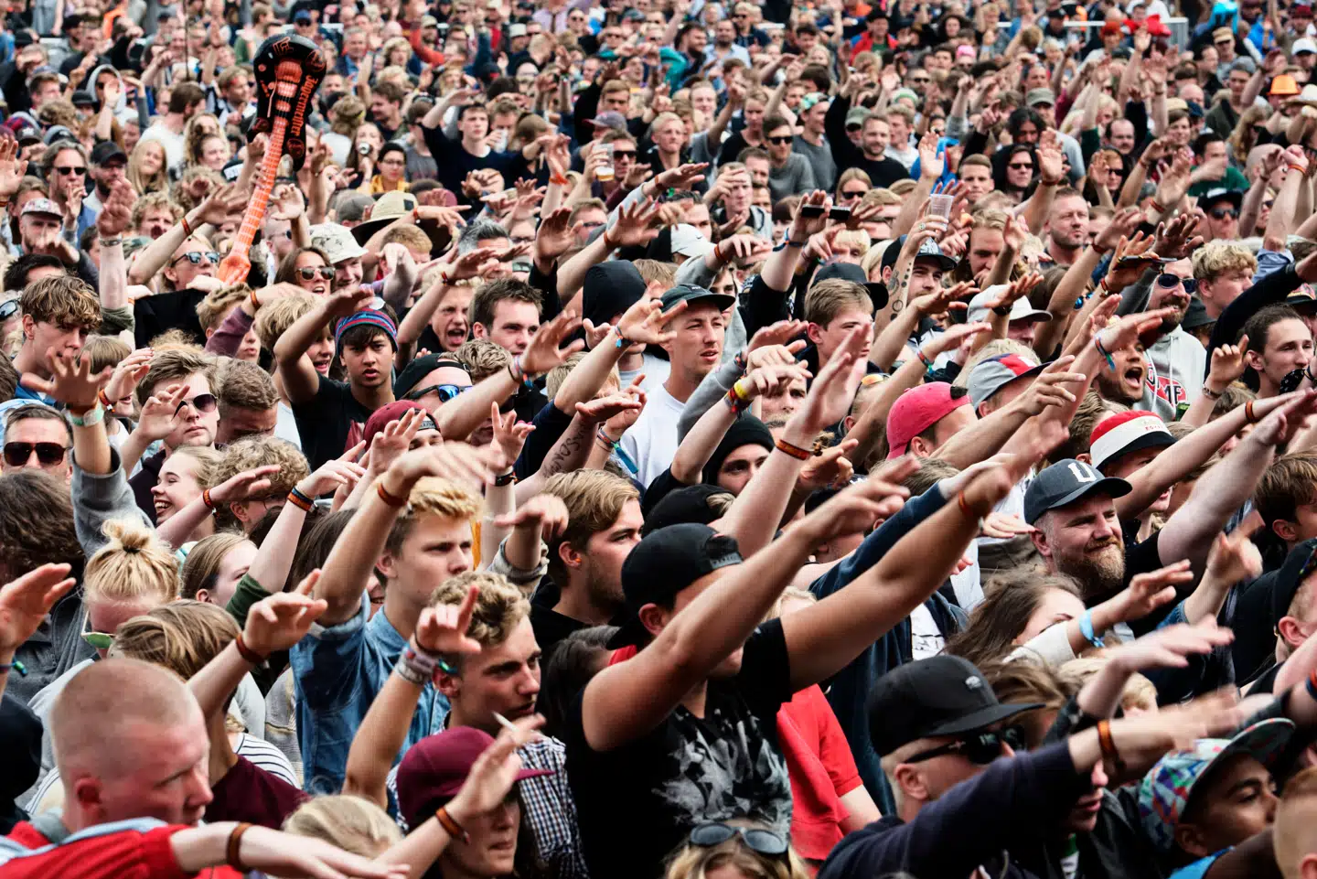 »Alt har en pris.« House Of Pain på Orange Scene på Roskilde Festival i 2016. Arkivfoto: Mathias Løvgreen Bojesen, Scanpix