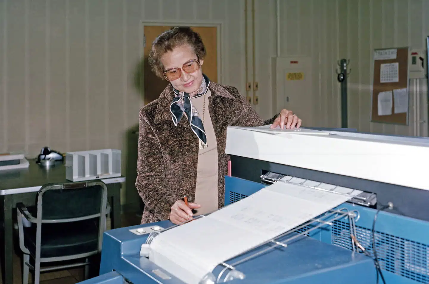 Matematikeren Katherine Johnson var en vigtig del af det NASA-hold, der gjorde de første rummissioner til virkelighed. Foto: NASA