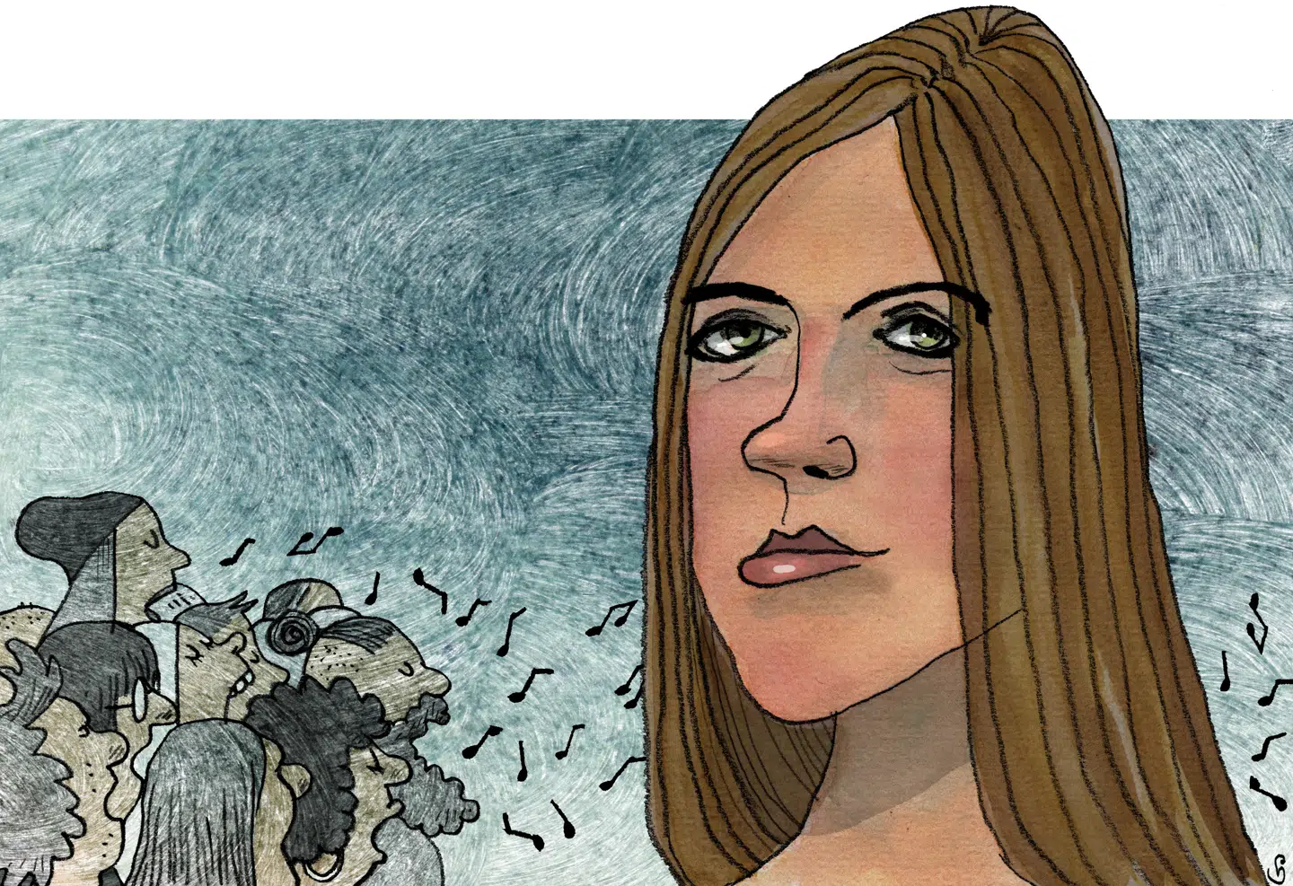 Vinderen af Weekendavisens Litteraturpris 2020 er Stine Pilgaard. Illustration: Gitte Skov