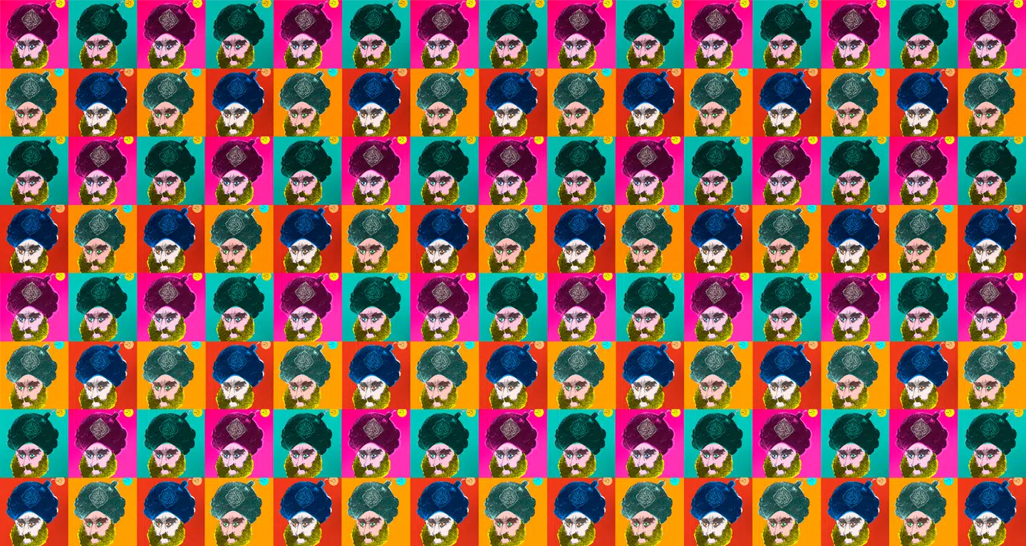 Collage. Originaltegning: Kurt Westergaard, Scanpix