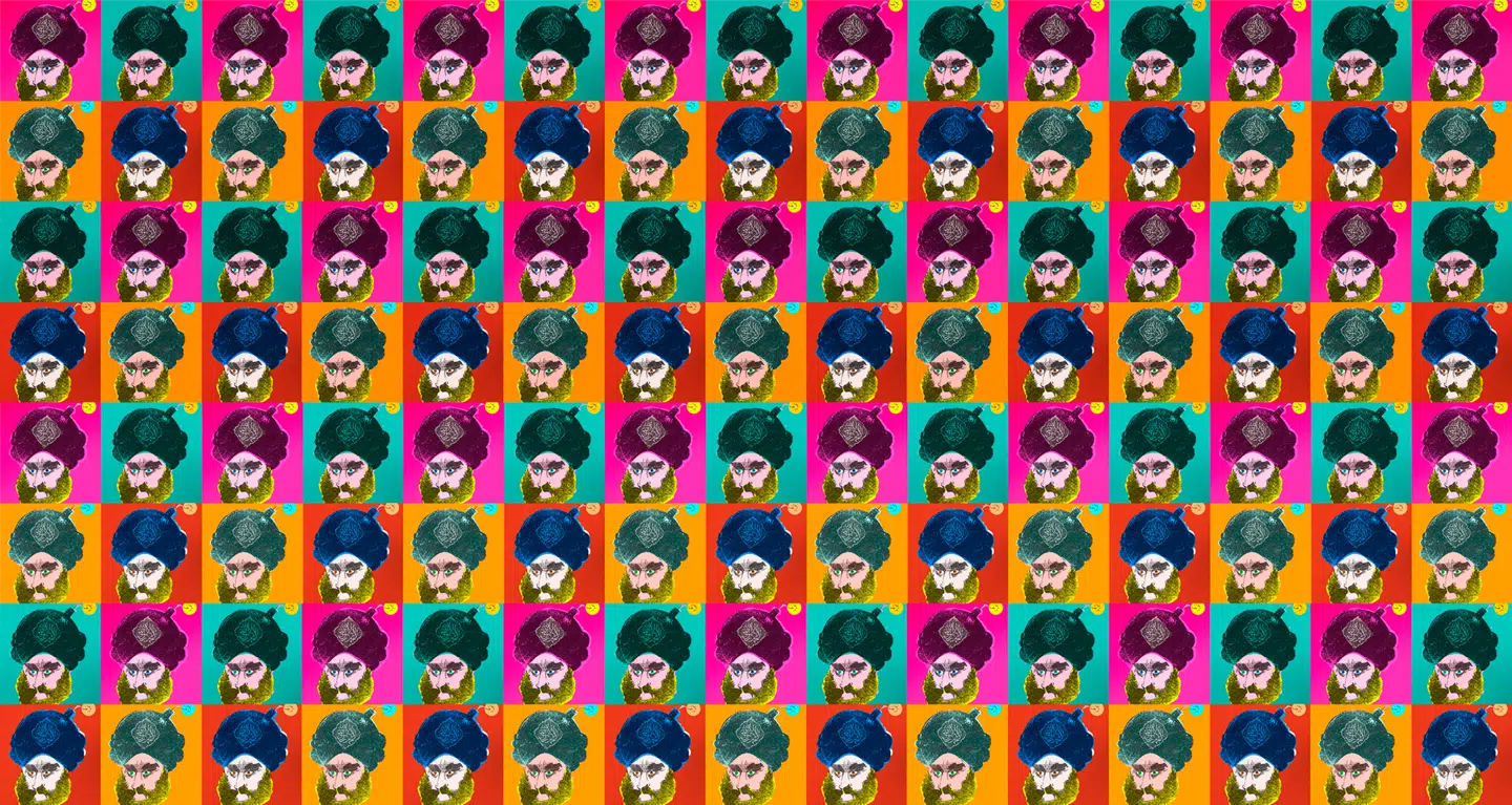 Collage. Originaltegning: Kurt Westergaard, Scanpix