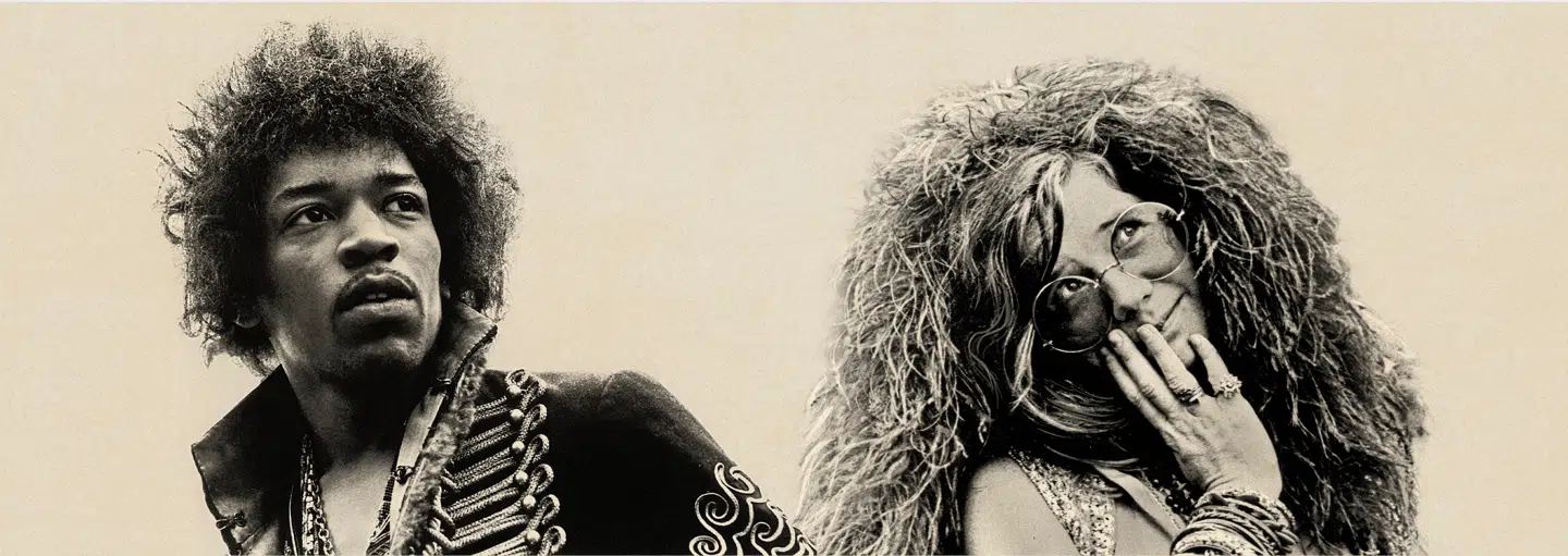 Jimi og Janis. Fotos: Ritzau/Scanpix