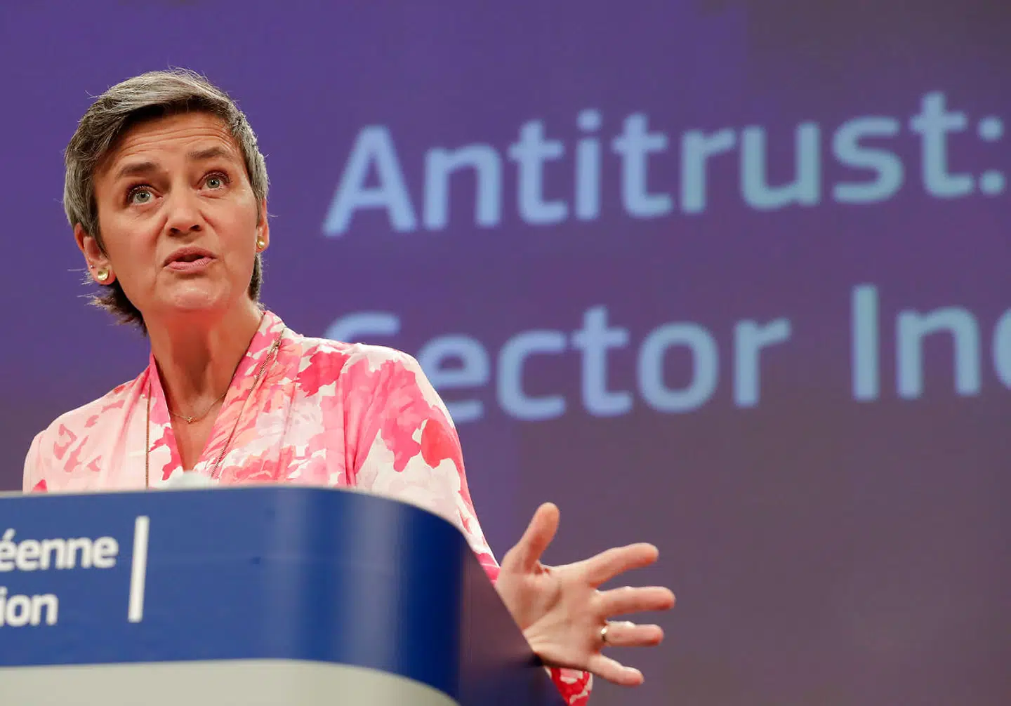 EUs konkurrencekommissær Margrethe Vestager tabte stort til Apple og Irland. Skattesagen burde slet ikke være hendes område. Foto: Stephanie Lecocq / Reuters