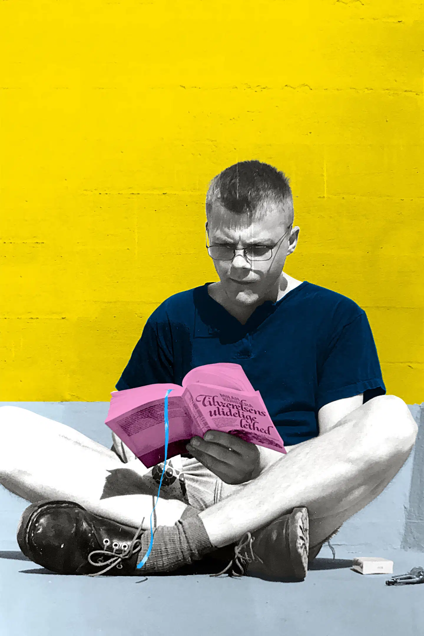 Portræt af kritikeren som ung mand. Fotocollage: Mathias Hoeg