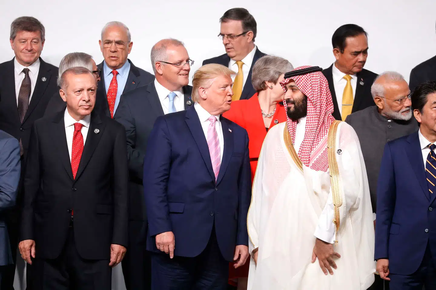 Mohammed bin Salman har modtaget international politisk beundring for sine progressive fremtidsplaner for Saudi-Arabien. Bl.a. præsident Trump har rost ham. Foto: Ritzau Scanpix.