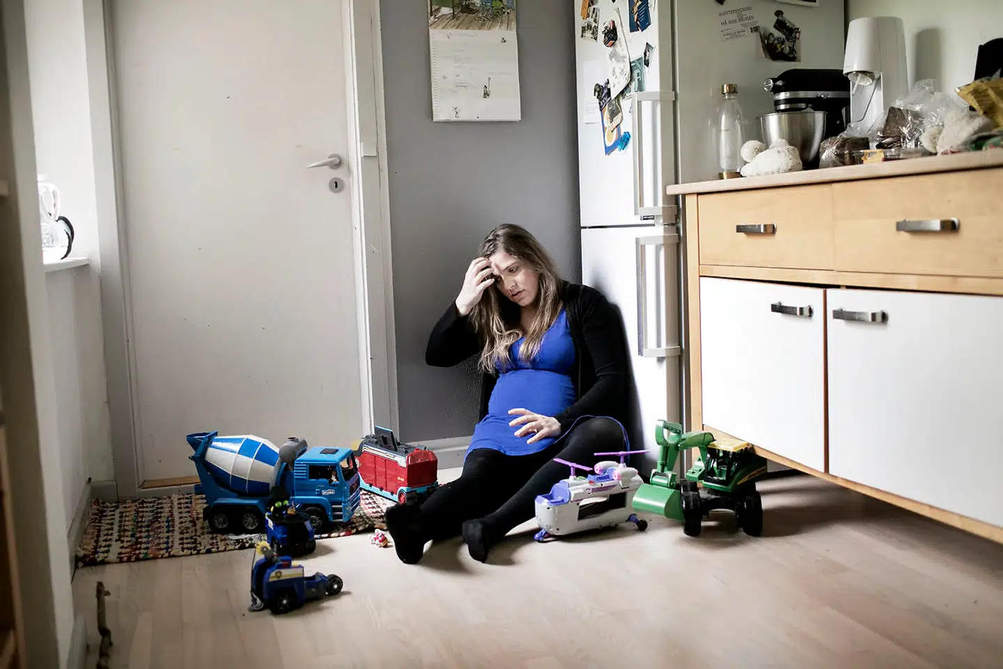 I sin første bog diagnosticerede Stine Pilgaard præcist de nybagte fædres »rastløse energi« og kvaler med søvnmangel og work/life-balance. Siden er hun selv blevet mor og har nummer to på vej. Foto: Tor Birk Trads